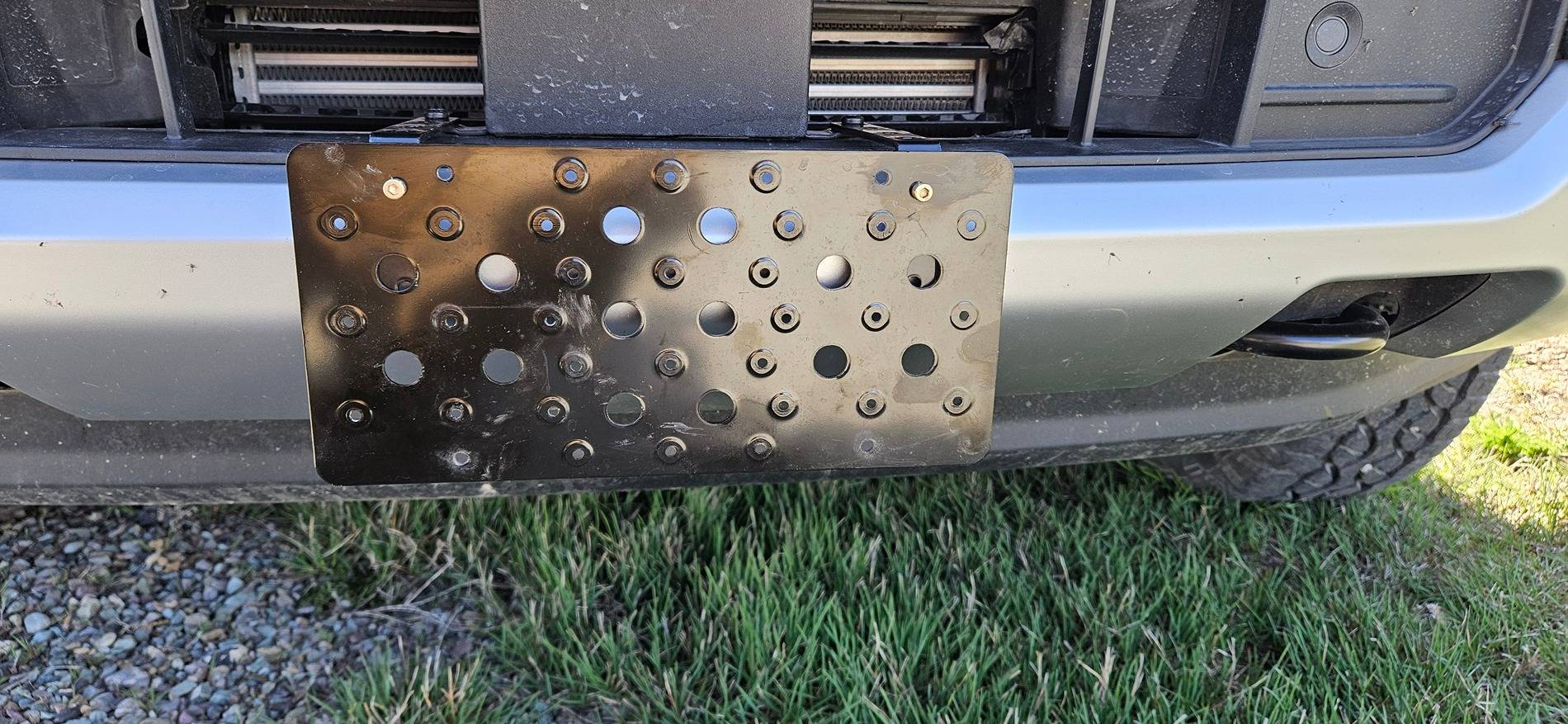 Ford Ranger Front License Plate Mounts -- any aftermarket fix? 20240415_153600
