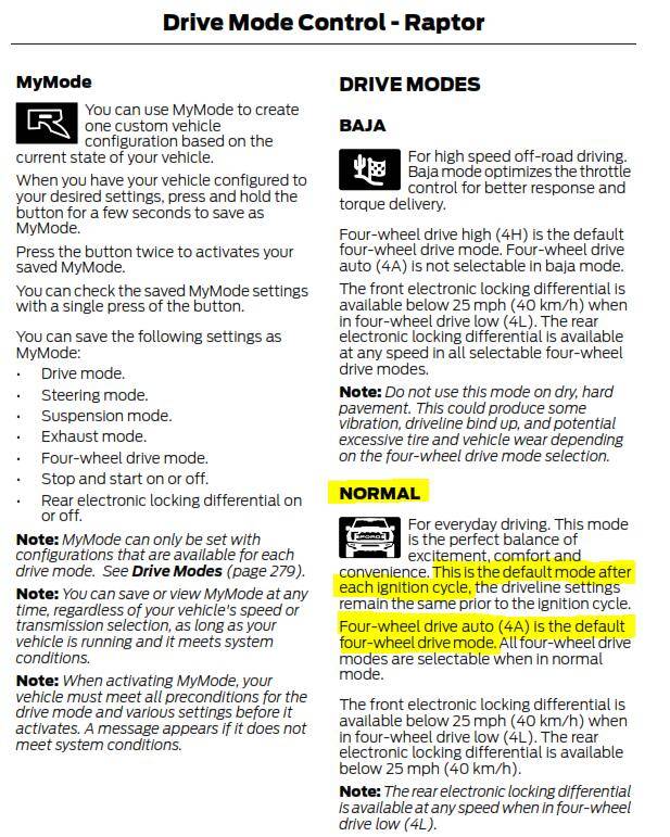 Ford Ranger Is the 2H active in the Ranger Raptor? 1713447645717-82