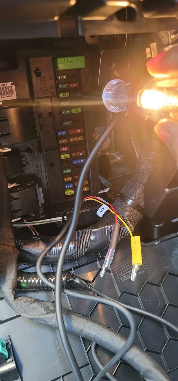 Ford Ranger Dash Cam Fuse Taps 20240424_184328