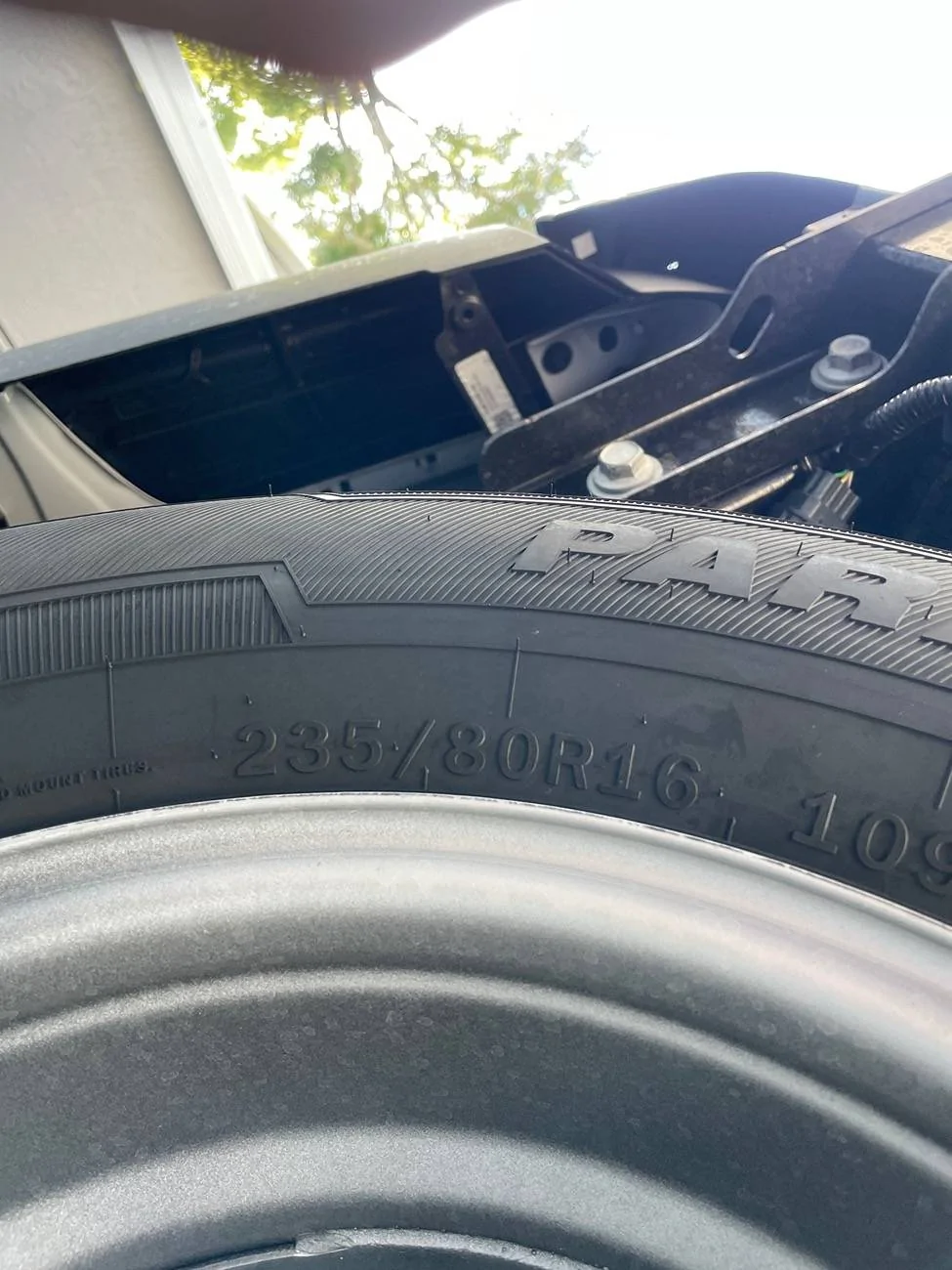 Ford Ranger Spare tire IMG_1162