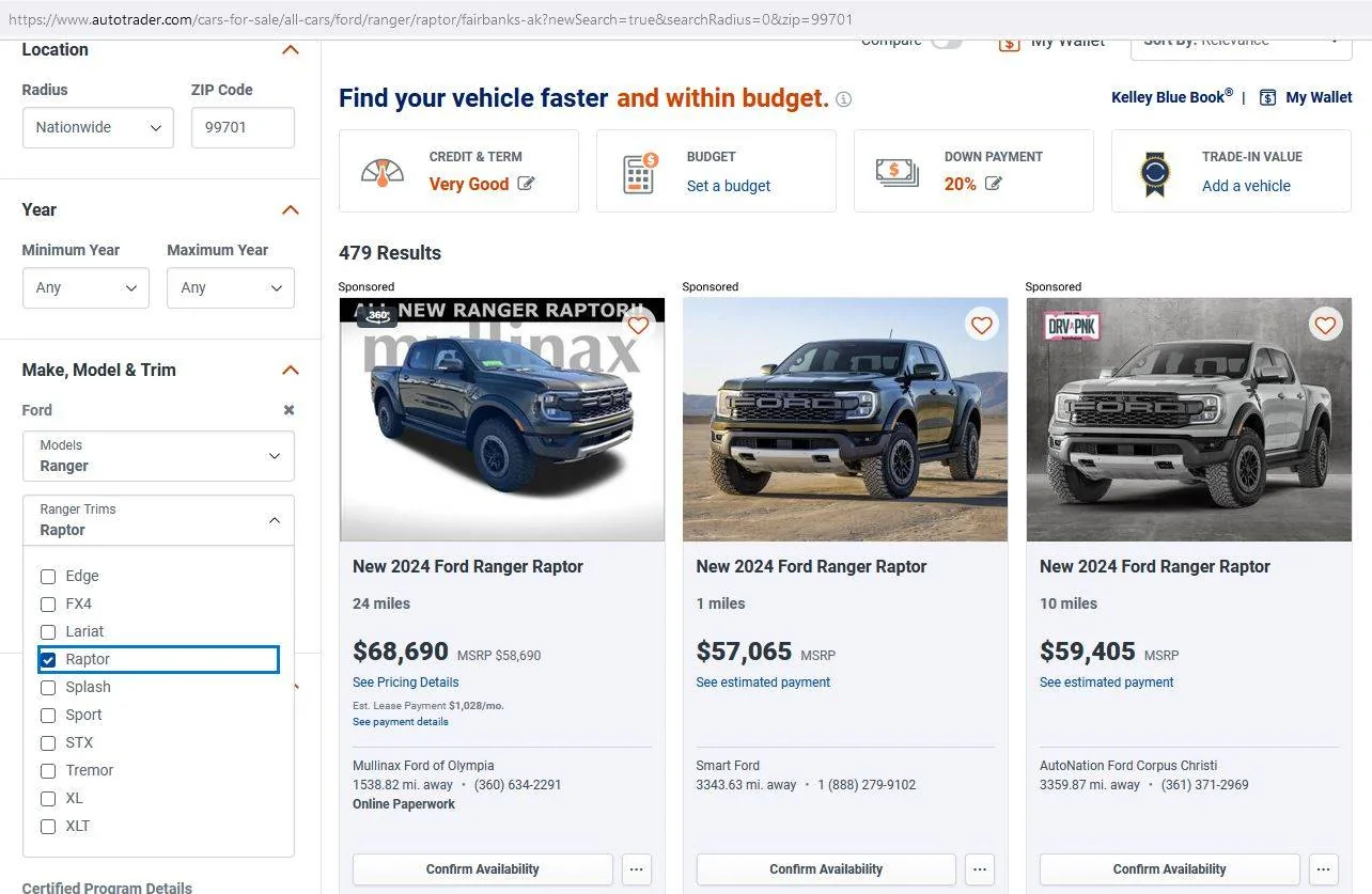 Ford Ranger Is Ford no longer taking orders AutoTrader Raptor search