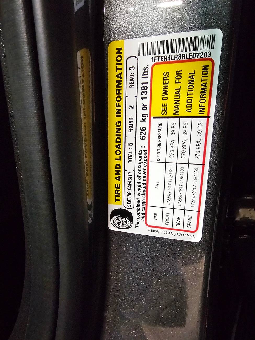 Ford Ranger Let's Talk Tire Air Pressure! (Raptor) 20240429_142840