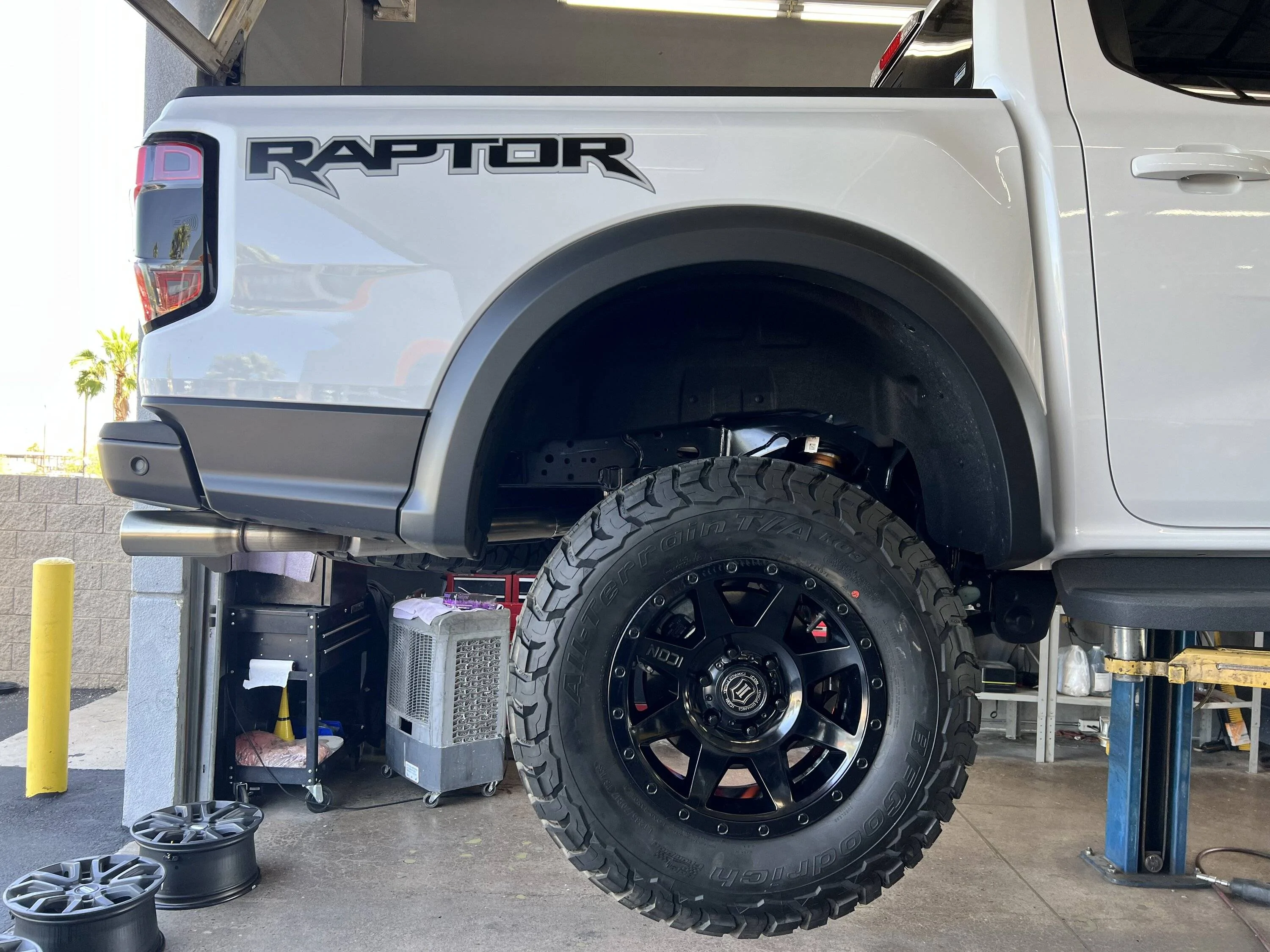 Ford Ranger My Ranger Raptor mounted w/ Icon Rebound Wheels Powder Coated Gloss Black IMG_9298