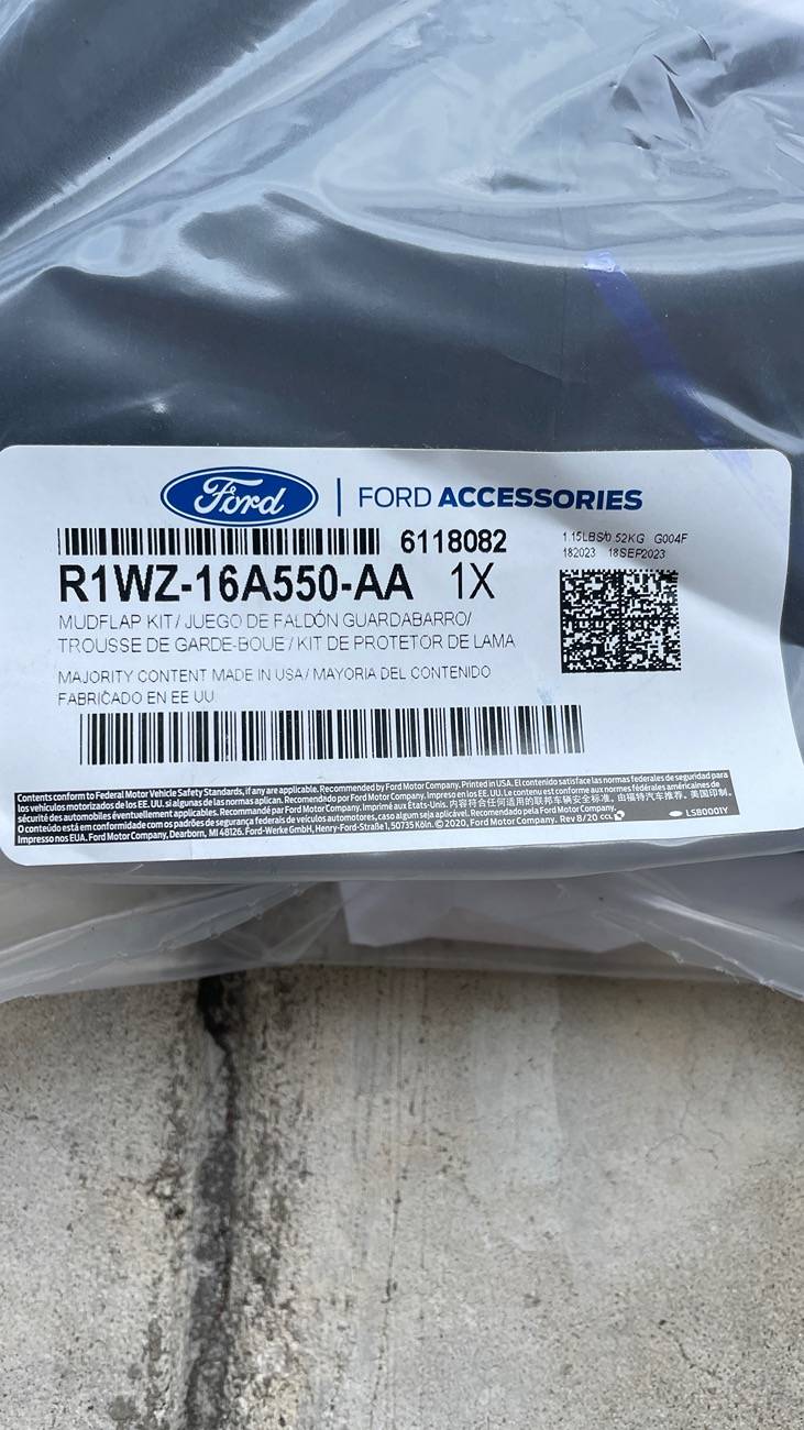 Ford Ranger Mud Flaps IMG_1288