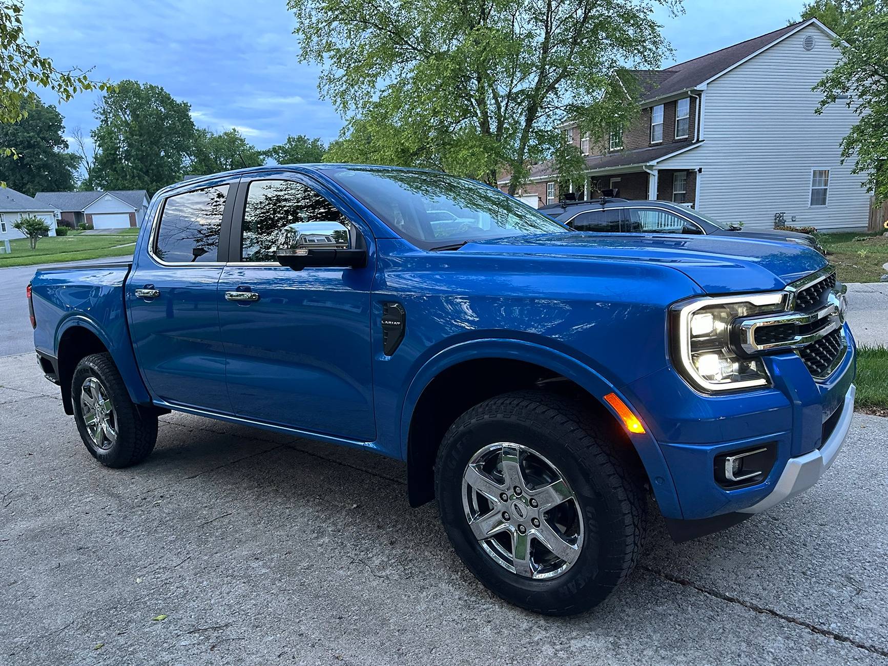 Ford Ranger My Beautiful New Velocity Blue Lariat IMG_0477.JPEG