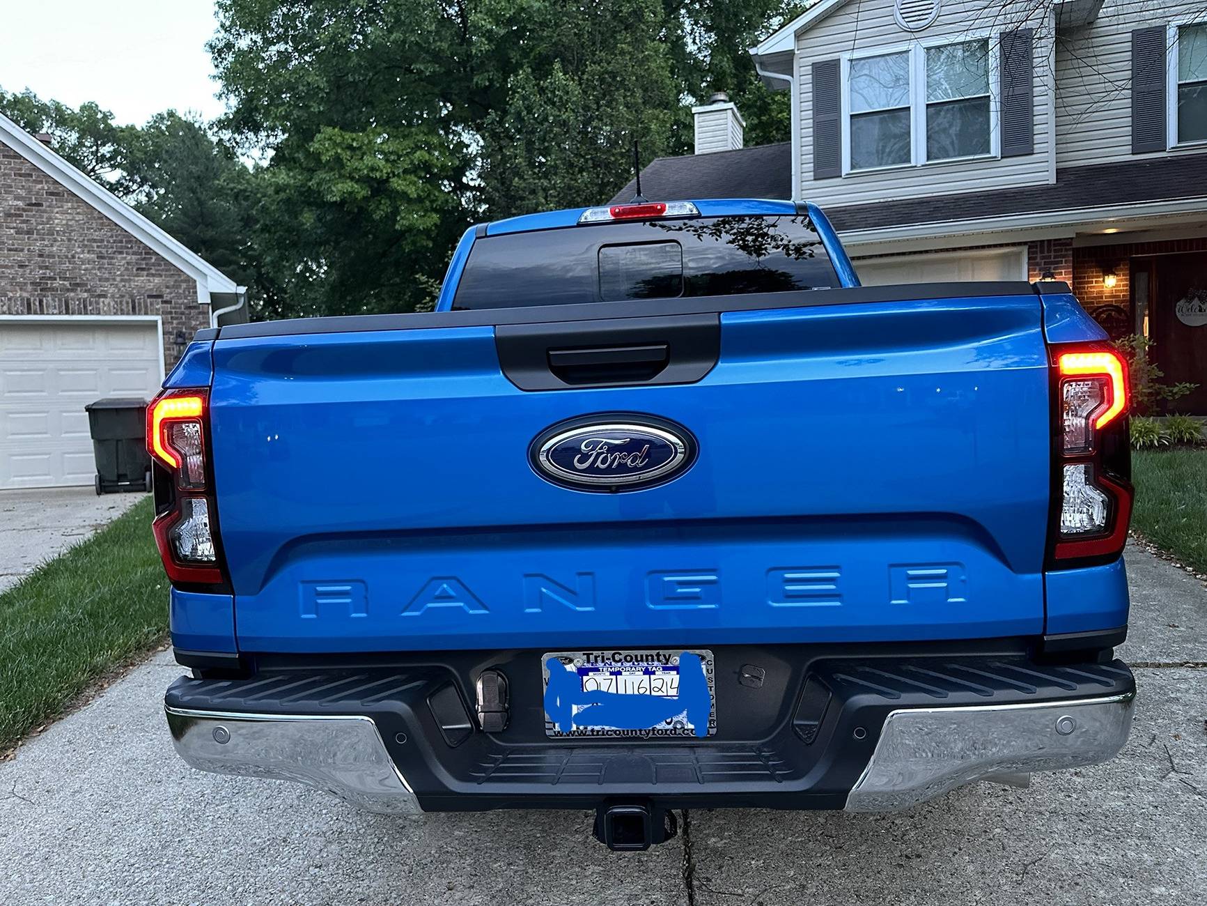 Ford Ranger My Beautiful New Velocity Blue Lariat IMG_0479.JPEG