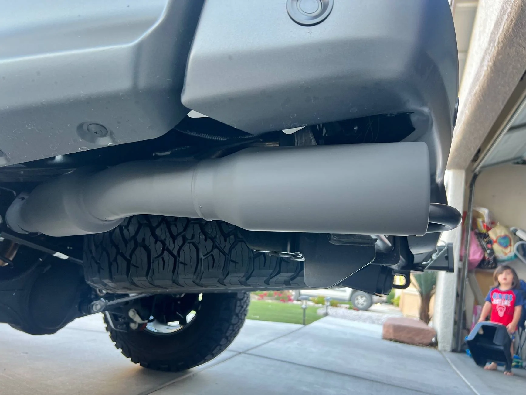 Ford Ranger Blacked out exhaust tips on Ranger Raptor w/ ceramic exhaust paint IMG_9362