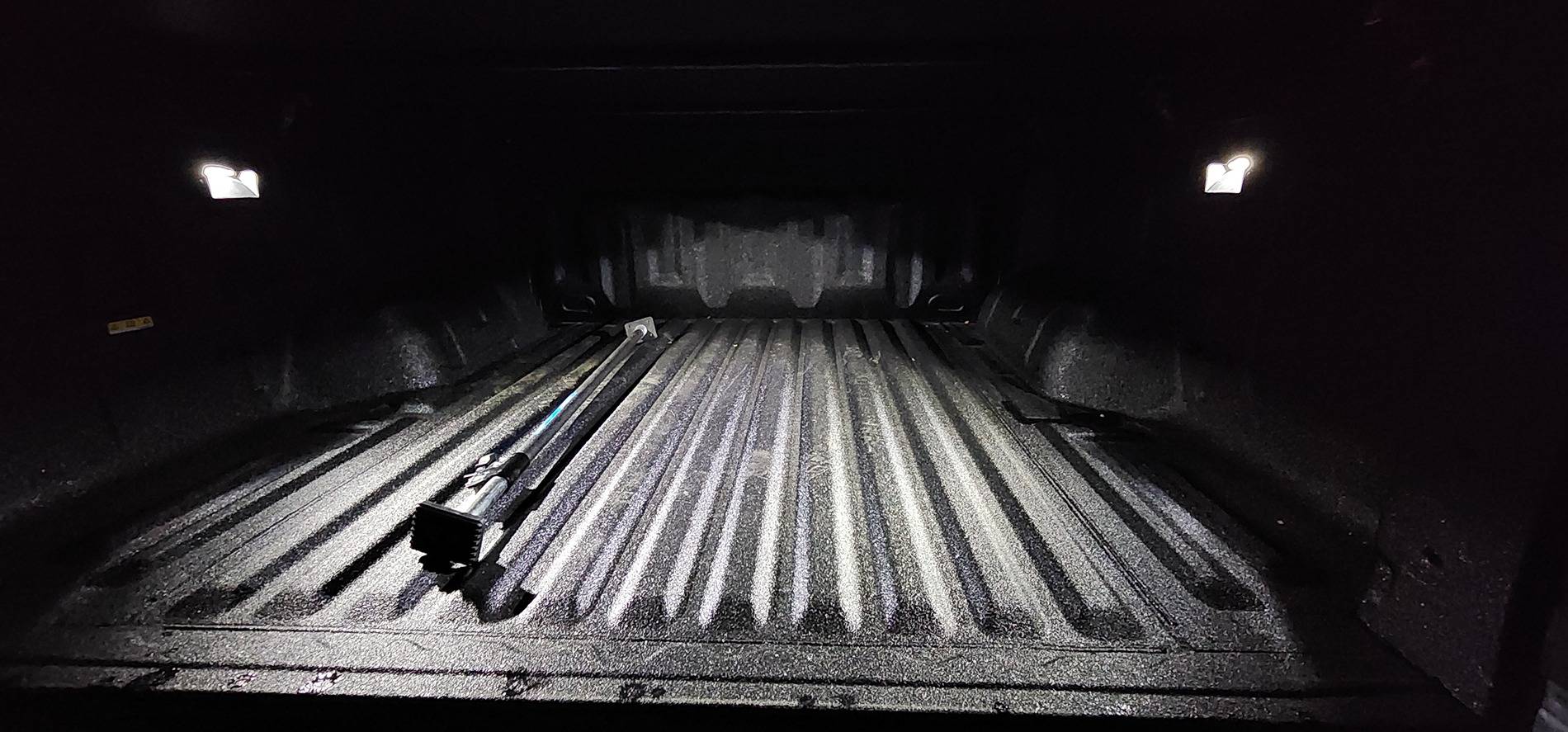 Ford Ranger Ford storage bins (pivot storage box) installed in bed 20240517_225244