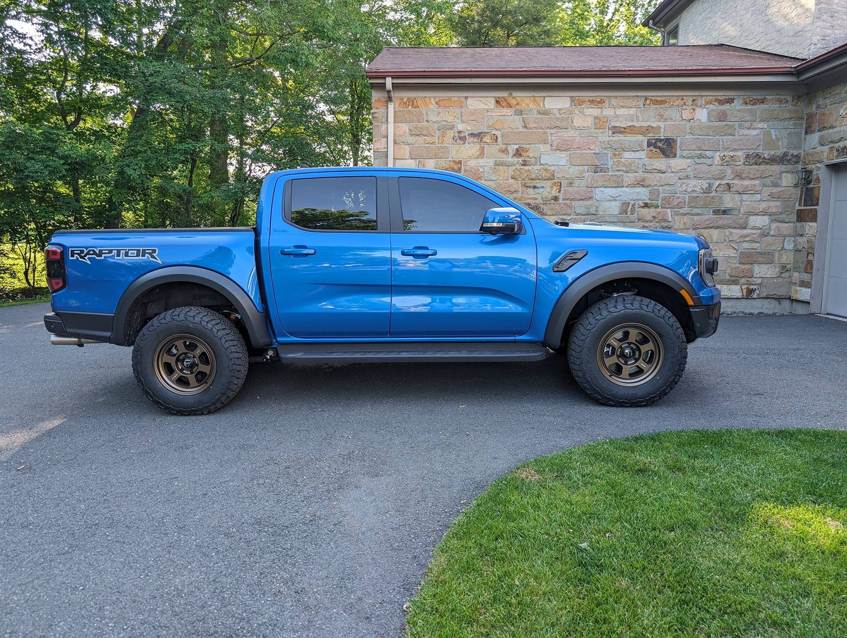 Ford Ranger New shoes are on Ranger Raptor! 17x8.5 +10 offset Fuel Hype Wheels in Satin Bronze PXL_20240521_211431774