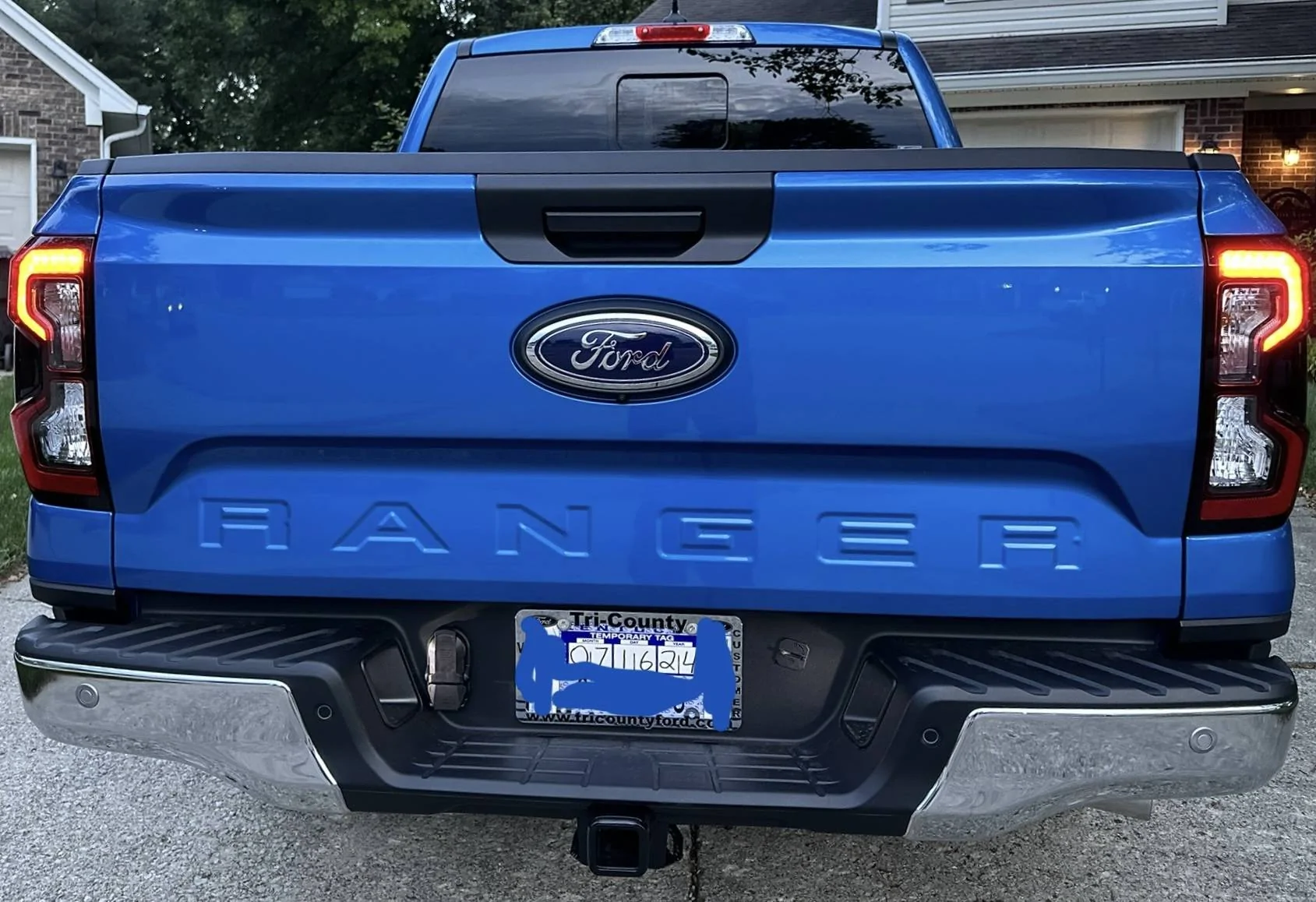 Ford Ranger My Beautiful New Velocity Blue Lariat IMG_0493