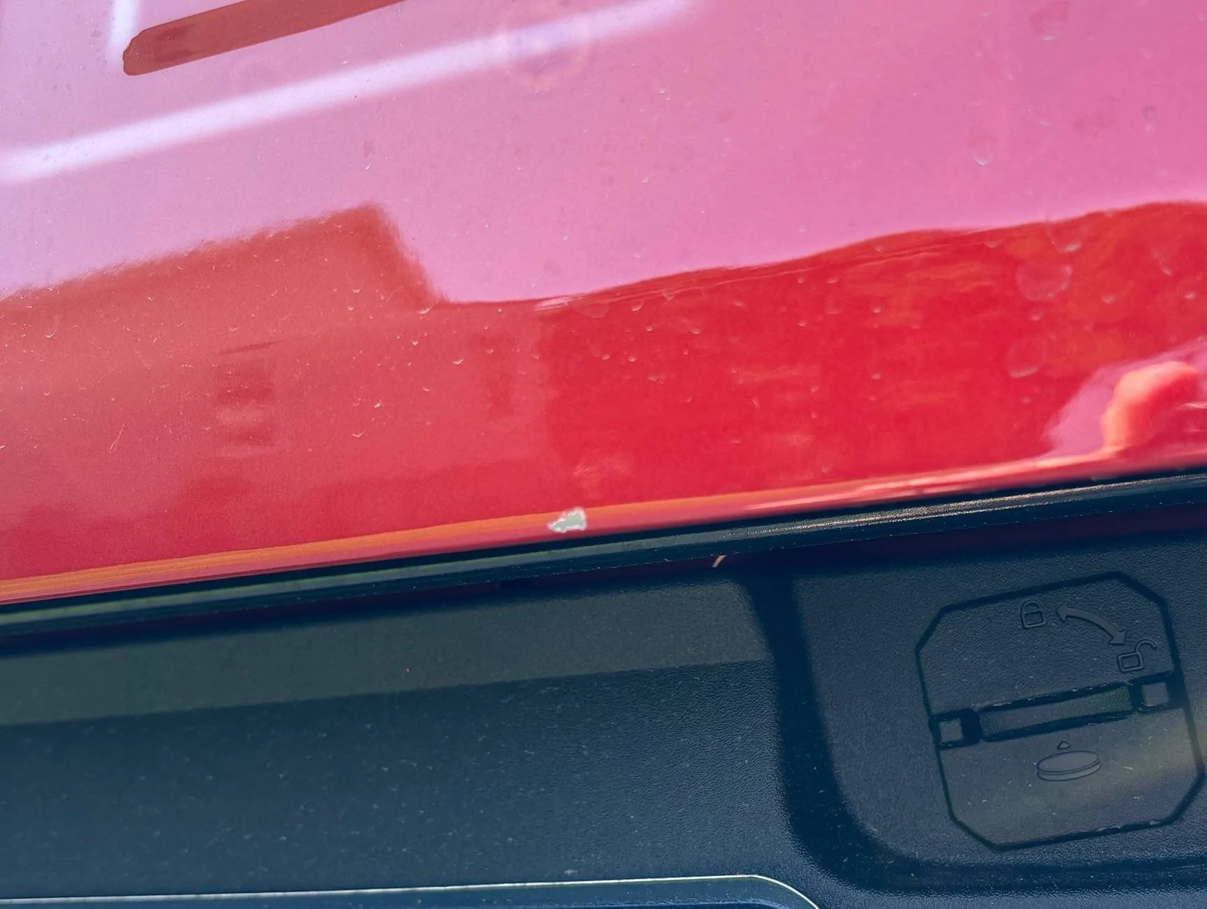 Ford Ranger License plate rub IMG_7315