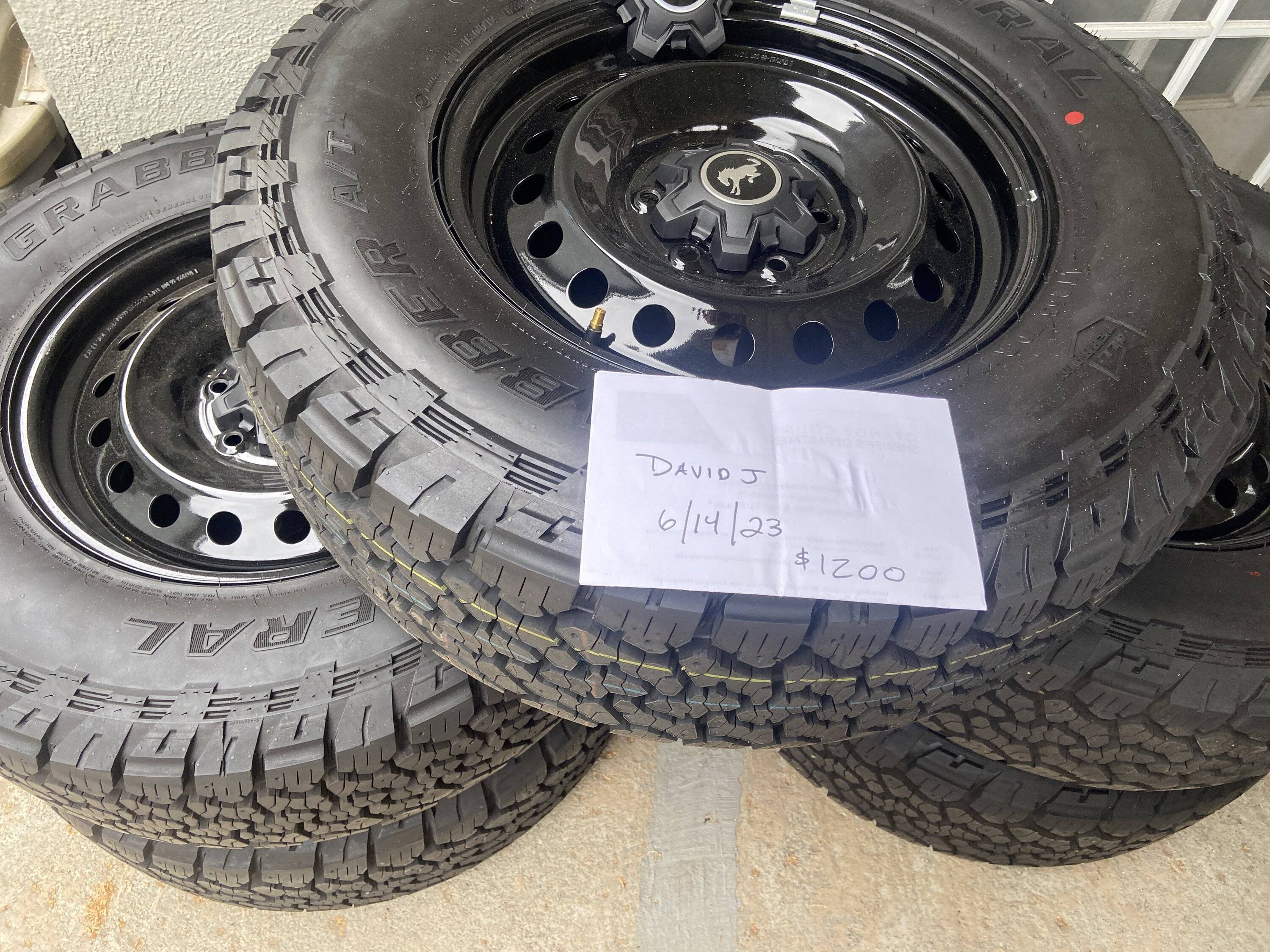 Ford Ranger 5 Bronco / Ranger Wheels and Tires (only 600 Miles) IMG_8947.JPG