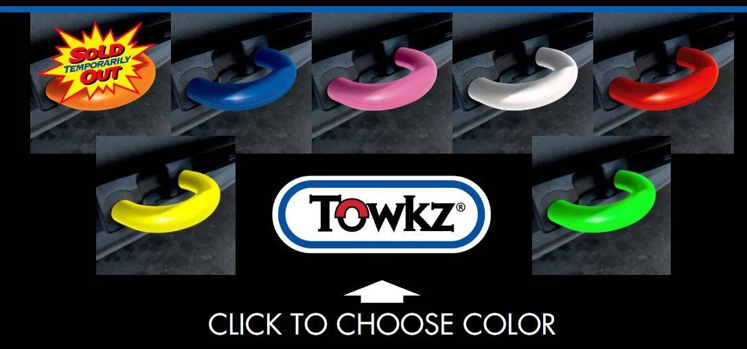 Ford Ranger Ranger Raptor red tow hooks (painted) TowKZ