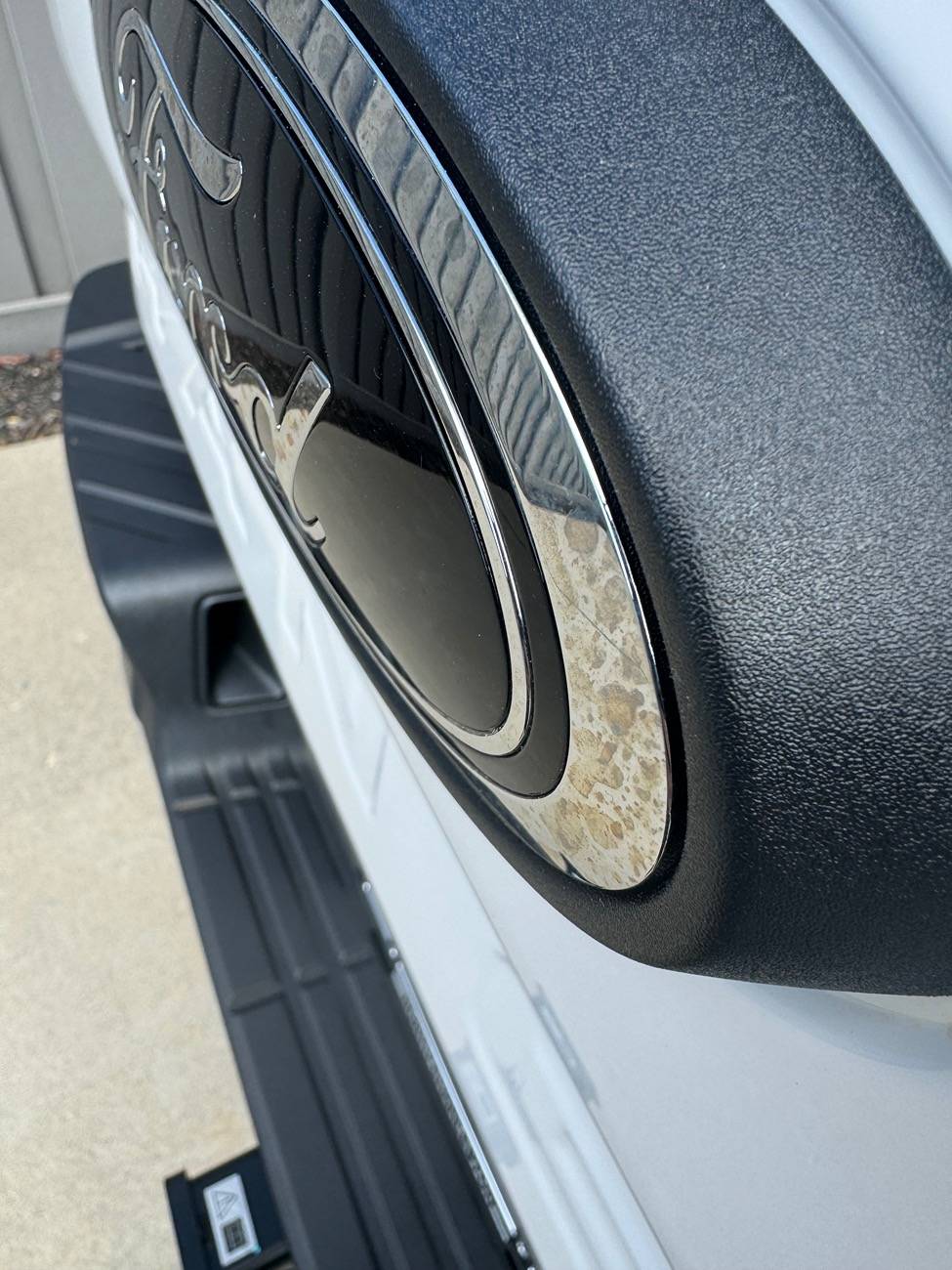 Ford Ranger Issues with Plastic and Paint Stains from sttting in Detroit IMG_2391
