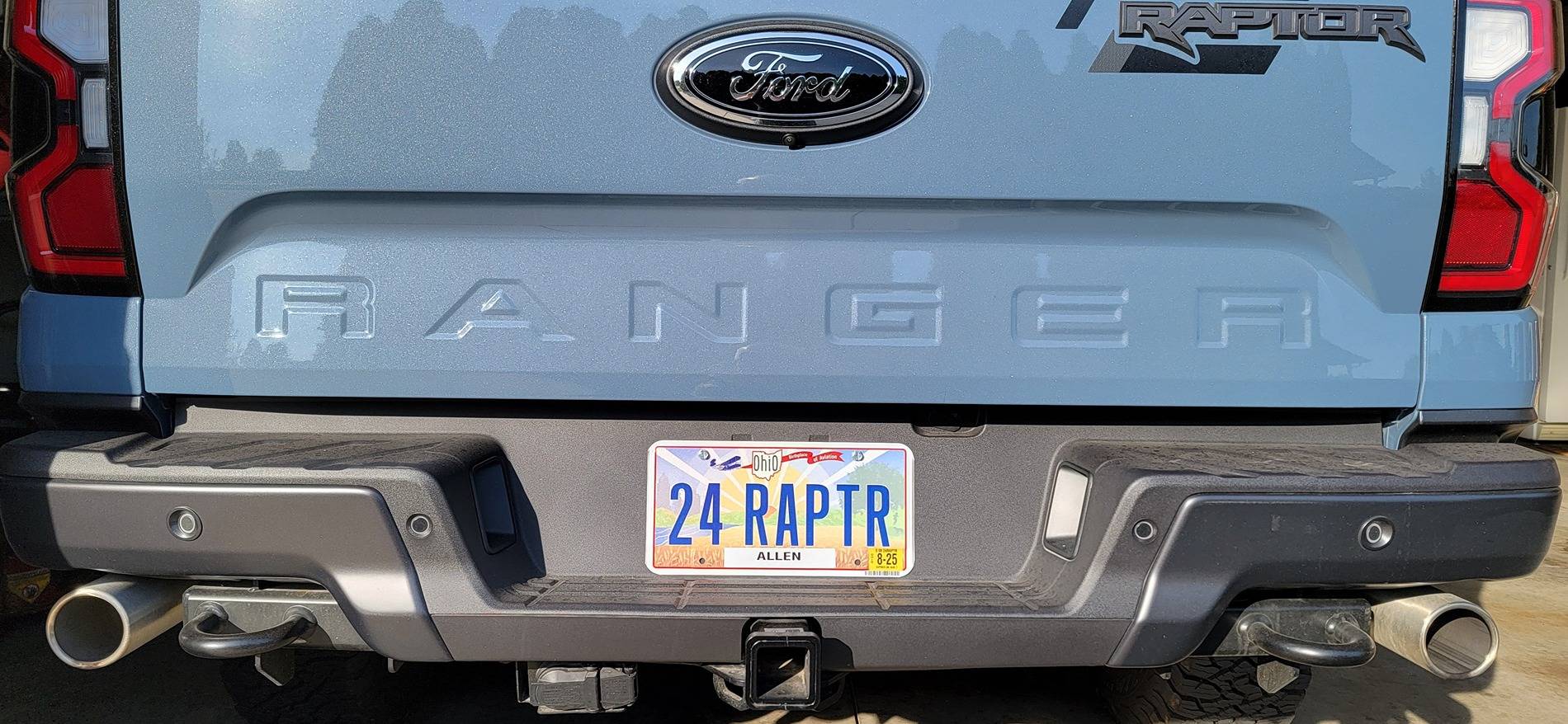 Ford Ranger What's your custom personalized license plate? 20240603_185052