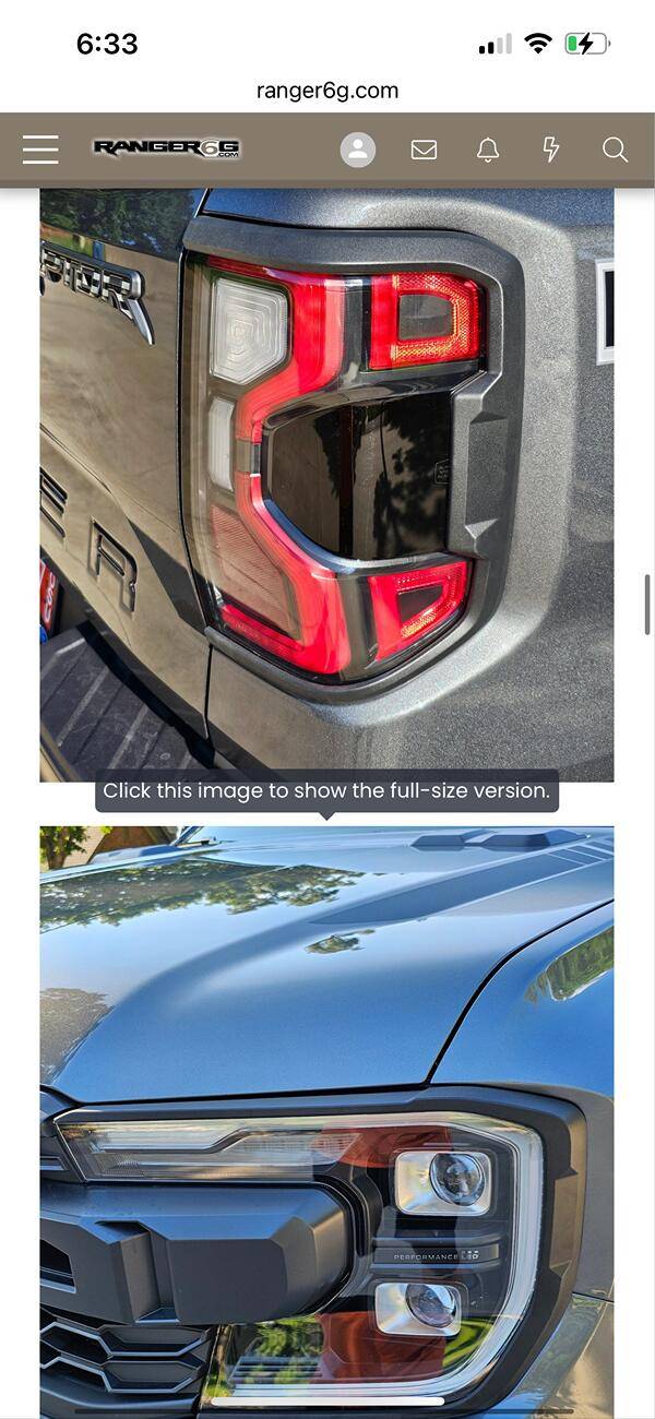 Ford Ranger Mods so far on my 2024 Ranger Raptor IMG_6594