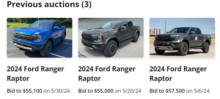 Ford Ranger It's started, first Ranger Raptor on BAT, ends May 6th 1717779420591-u8