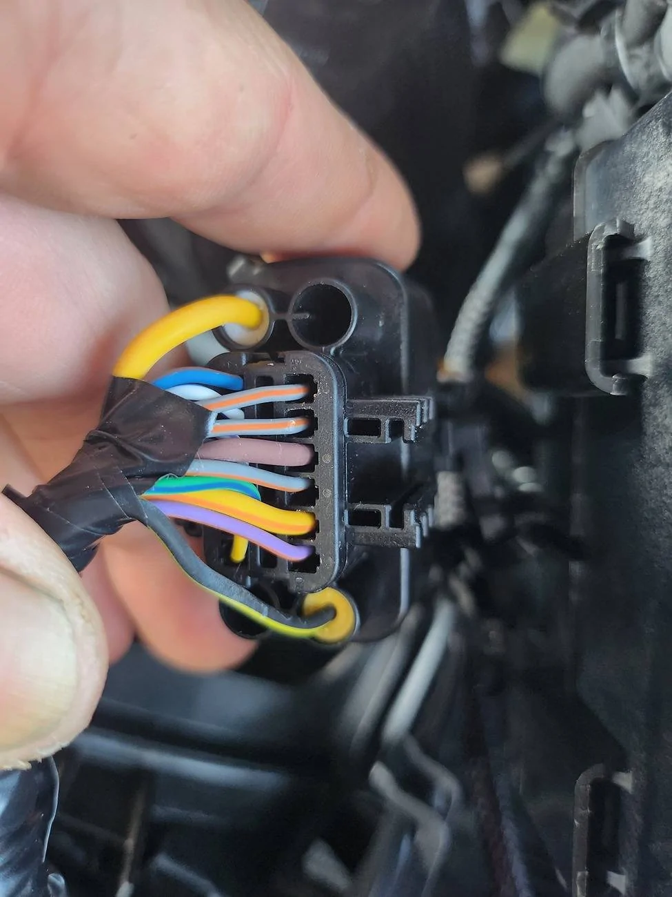 Ford Ranger Aux switch rewire Befor