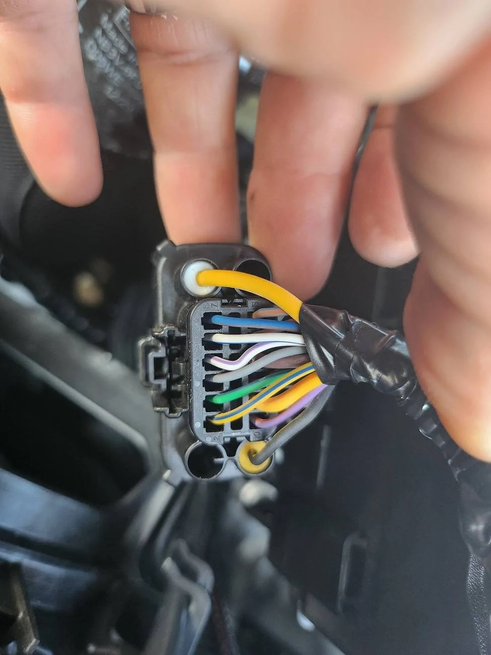 Ford Ranger Aux switch rewire Before (2)