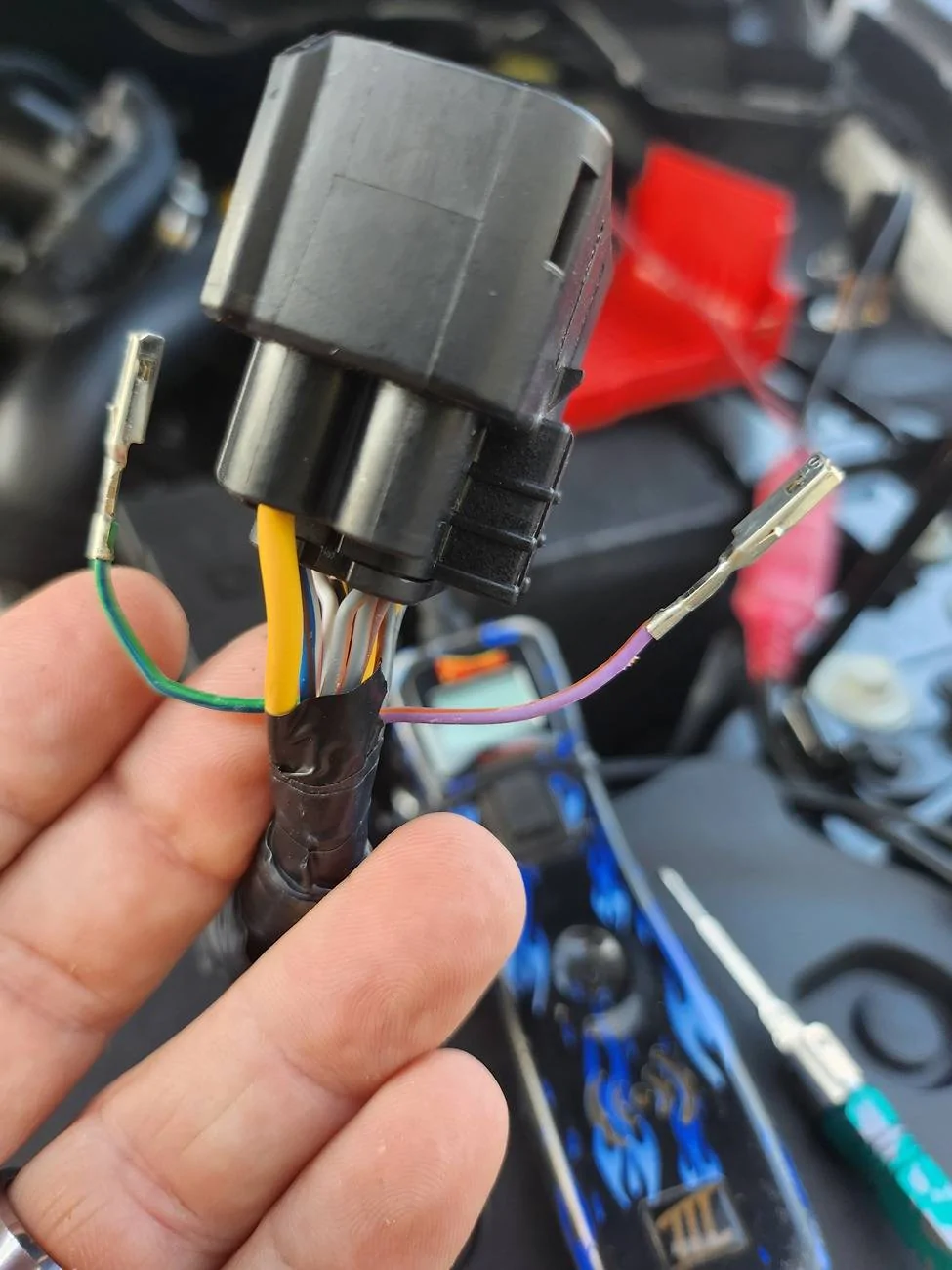 Ford Ranger Aux switch rewire 20240611_181723