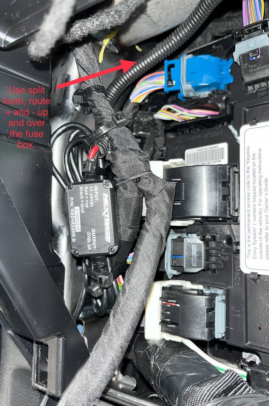 Ford Ranger HOW TO: Install dash cam using driver's side cabin fusebox, 2024 Ranger Raptor IMG_6860