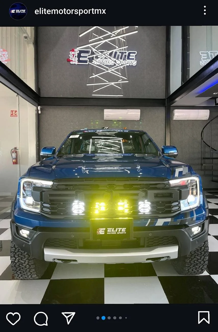 Ford Ranger Behind grille pod kit information. Screenshot_20240624_094856_Instagram