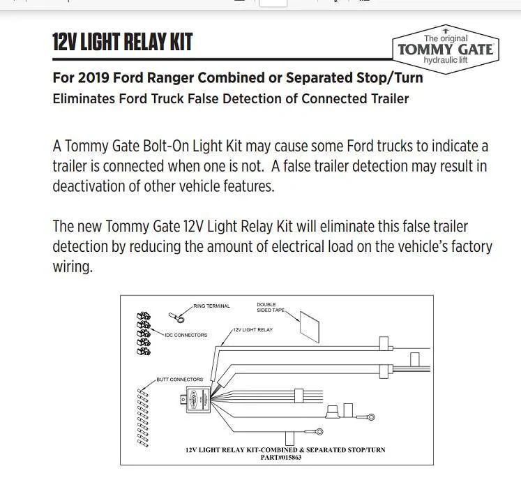 Ford Ranger Redundant lighting wiring solution so that the Rangers do not think it has trailer behind it? 1719418691881-jv