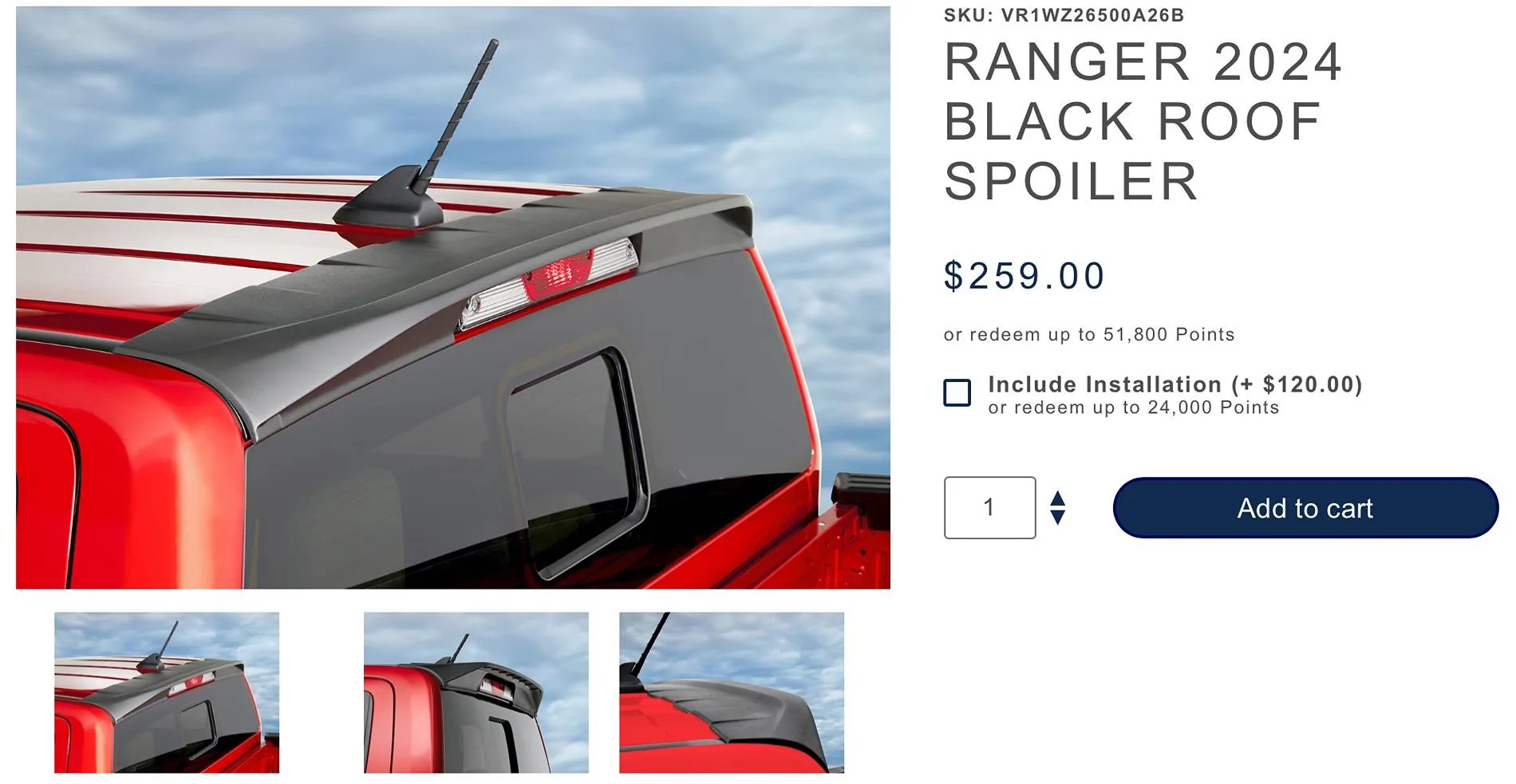 Ford Ranger Ford Accessories roof spoiler - anyone installed? IMG_0859