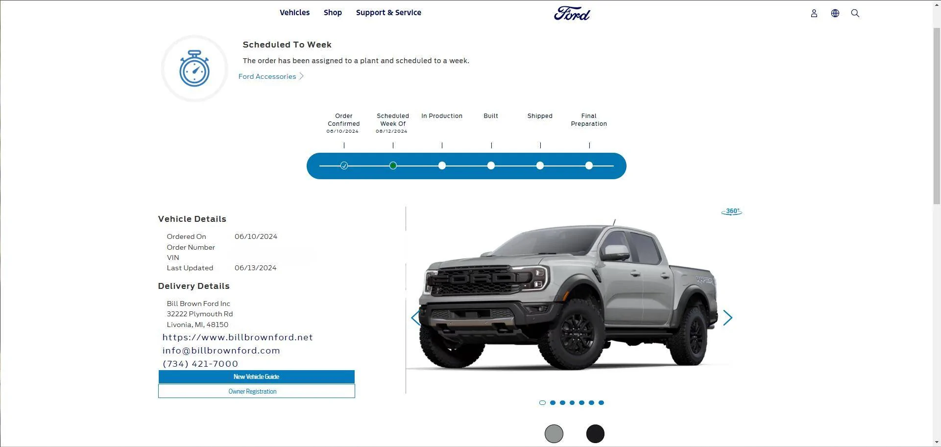 Ford Ranger Ordered my cactus grey RR Raptorbuilddat