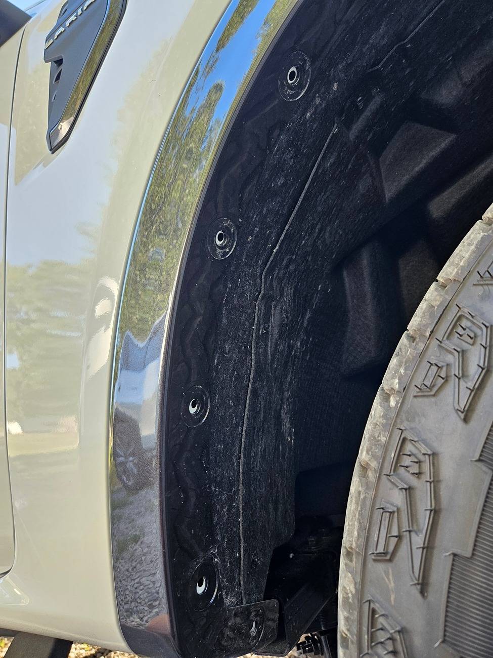 Ford Ranger Mud flaps, finally! by Motorcraft mudflaps installed 20240701_173446