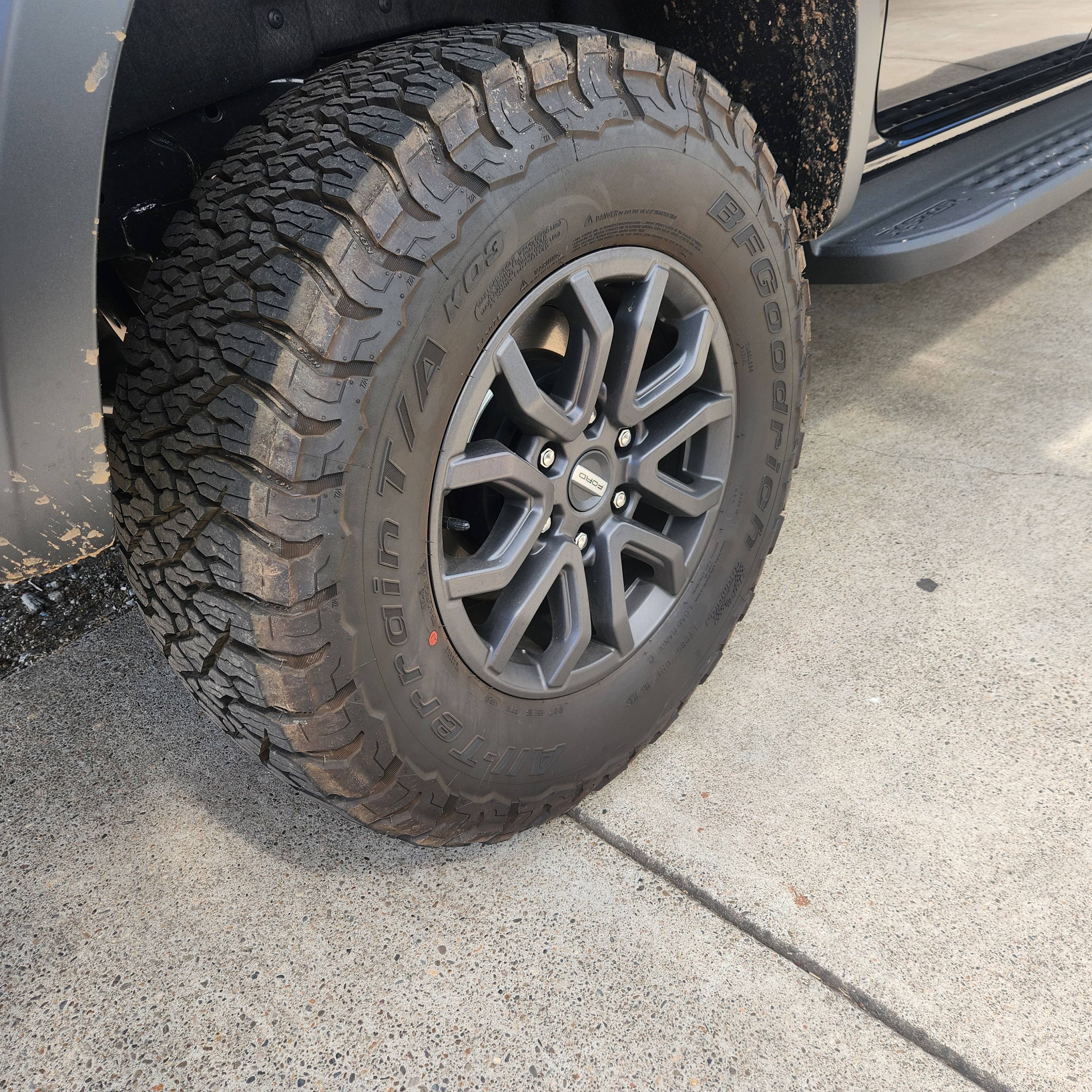 Ford Ranger Ranger Raptors wheels and tires 20240630_151653