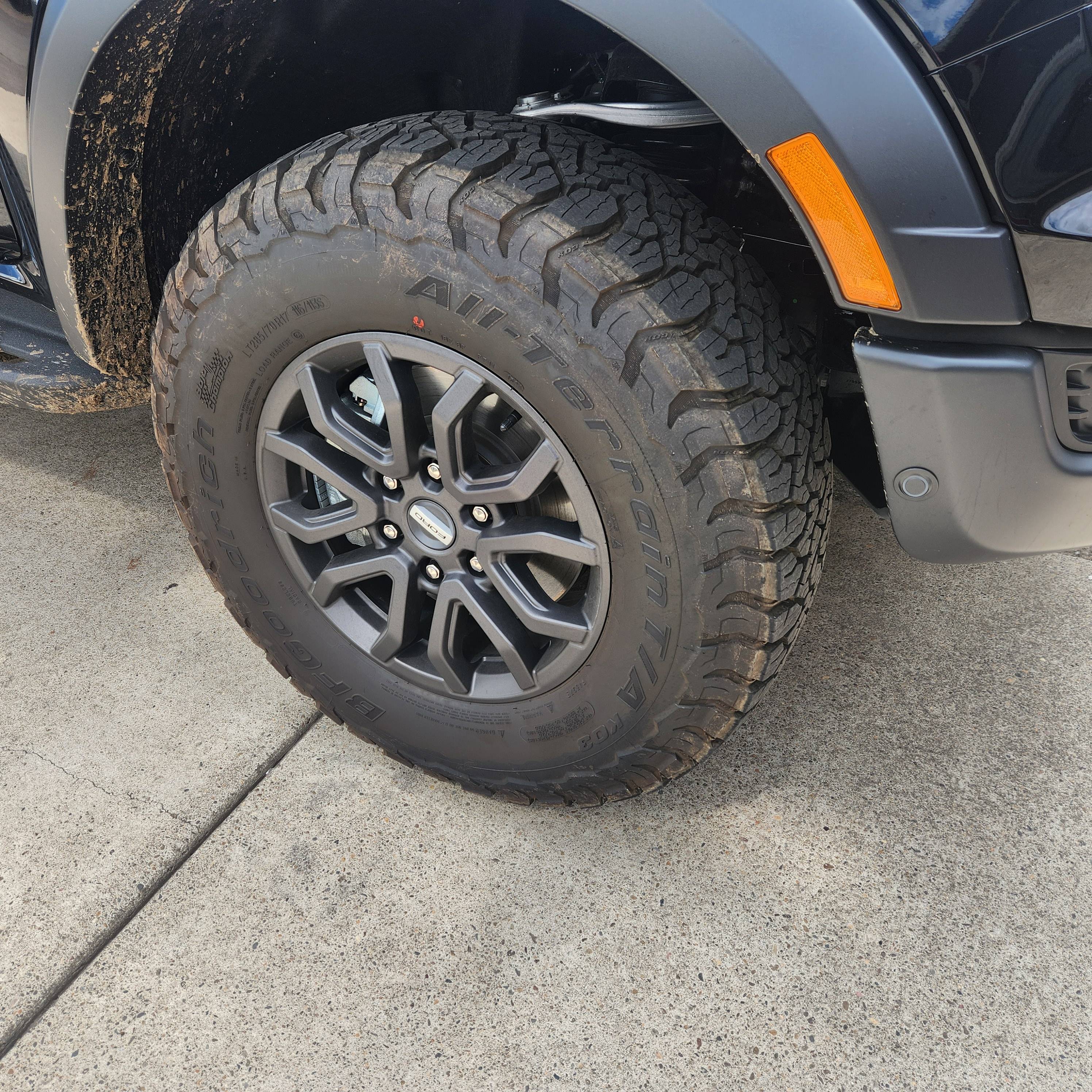 Ford Ranger Ranger Raptors wheels and tires 20240630_151645