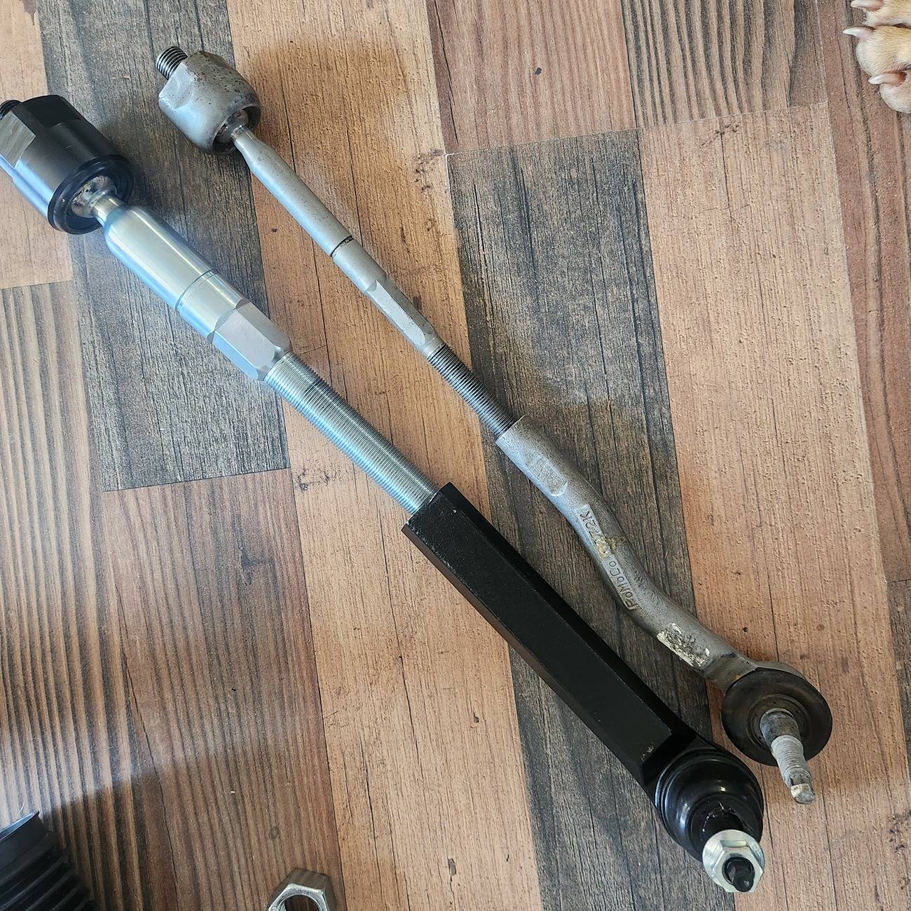 Ford Ranger Heavy Duty Tie Rods upgrade (Rough Country) vs. OEM Ranger Raptor 20240709_101946
