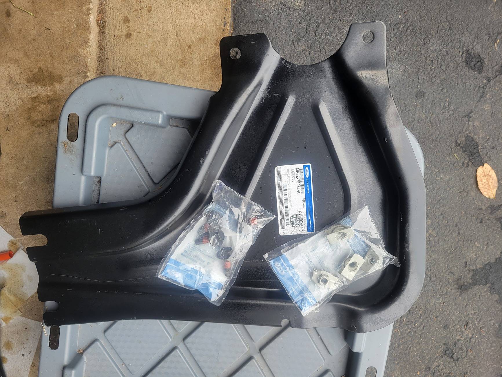Ford Ranger Transfer Case shield install on XL 20240712_101427