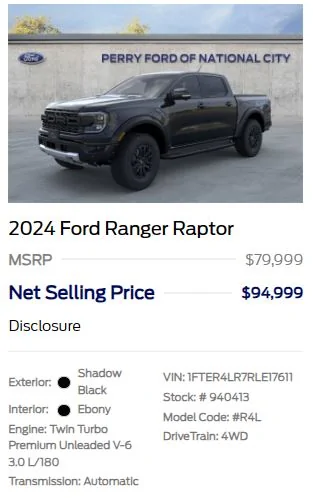 Ford Ranger Dealer wants a $20K mark-up... Anyone else been hit with this??? ADM