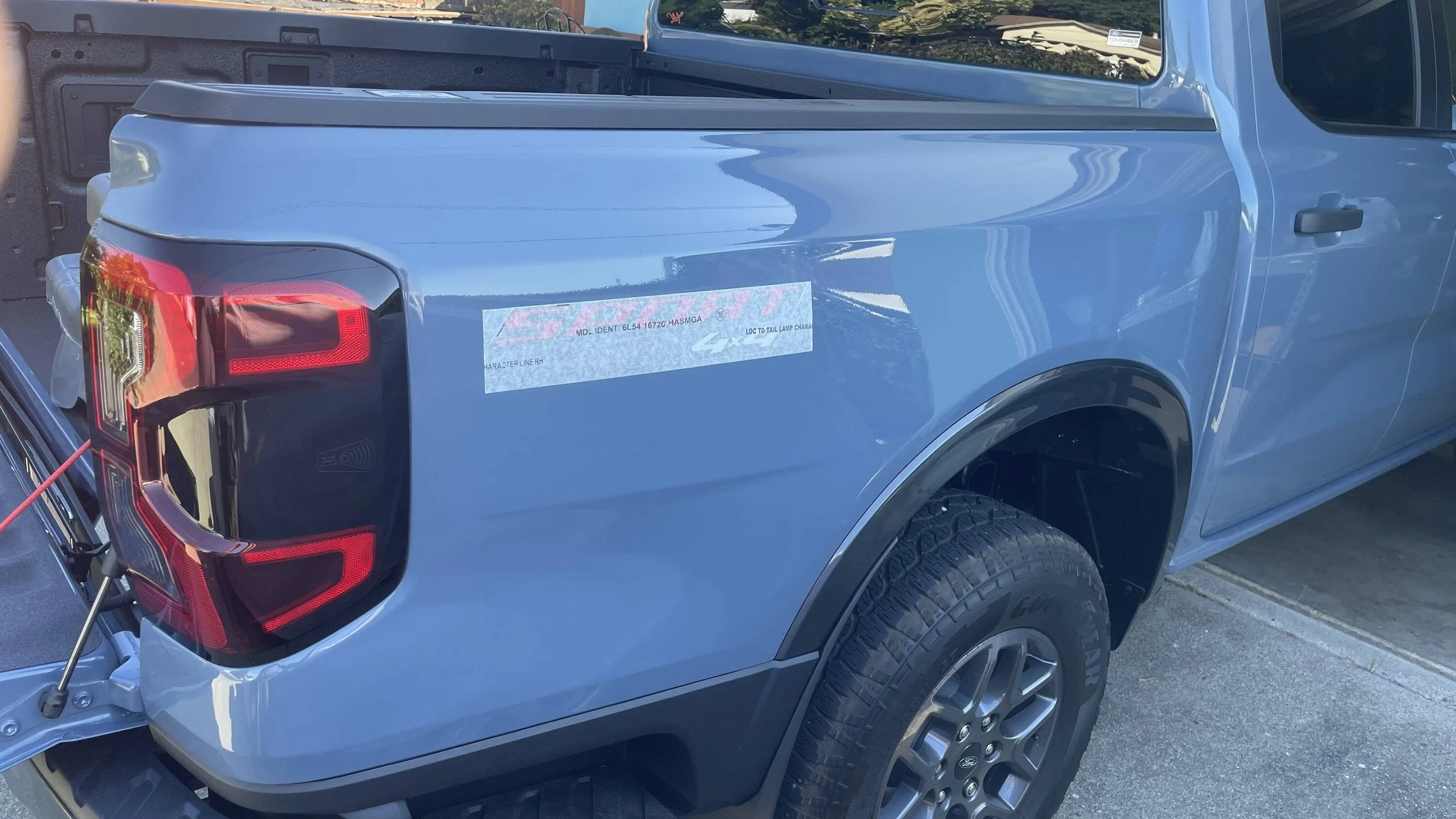 Ford Ranger Blinged up the 'SPORT' decal IMG_2159