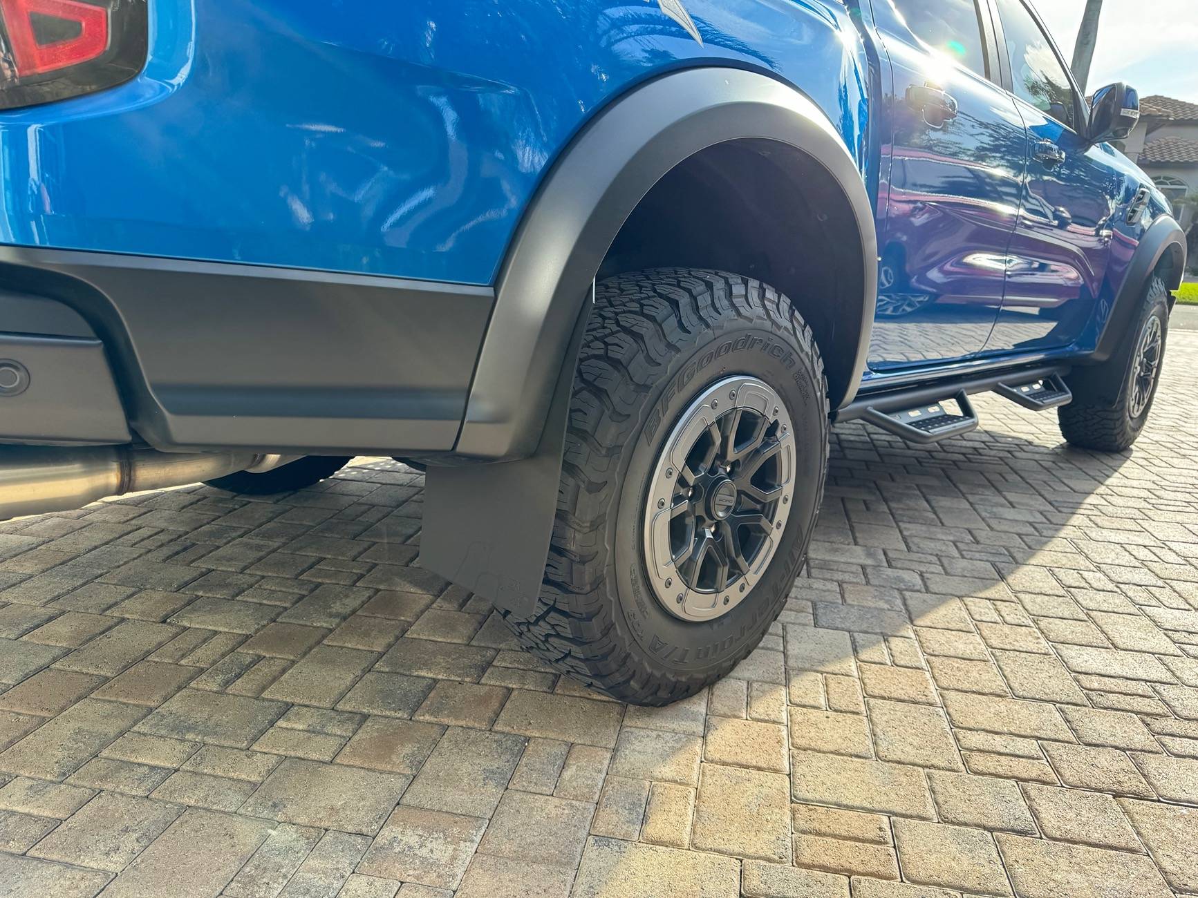 Ford Ranger RokBlokz Mud Flaps installed on Ranger Raptor IMG_2344