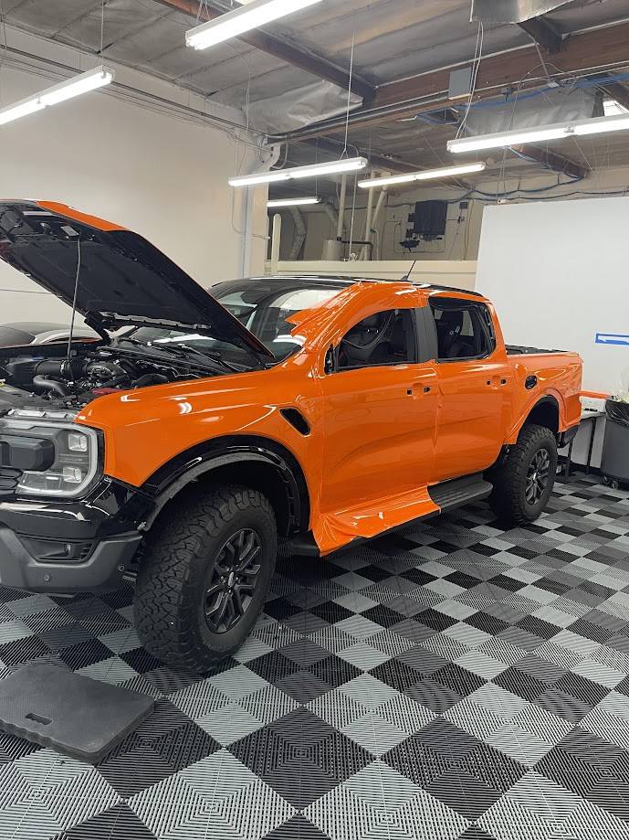 Ford Ranger Sunrise Orange Ranger Raptor Build - Orange County 02 - PPF