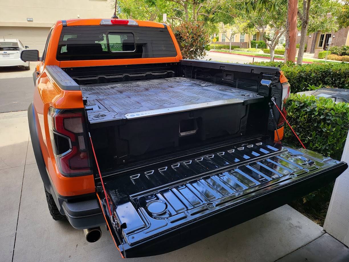 Ford Ranger Sunrise Orange Ranger Raptor Build - Orange County 03 - Decked