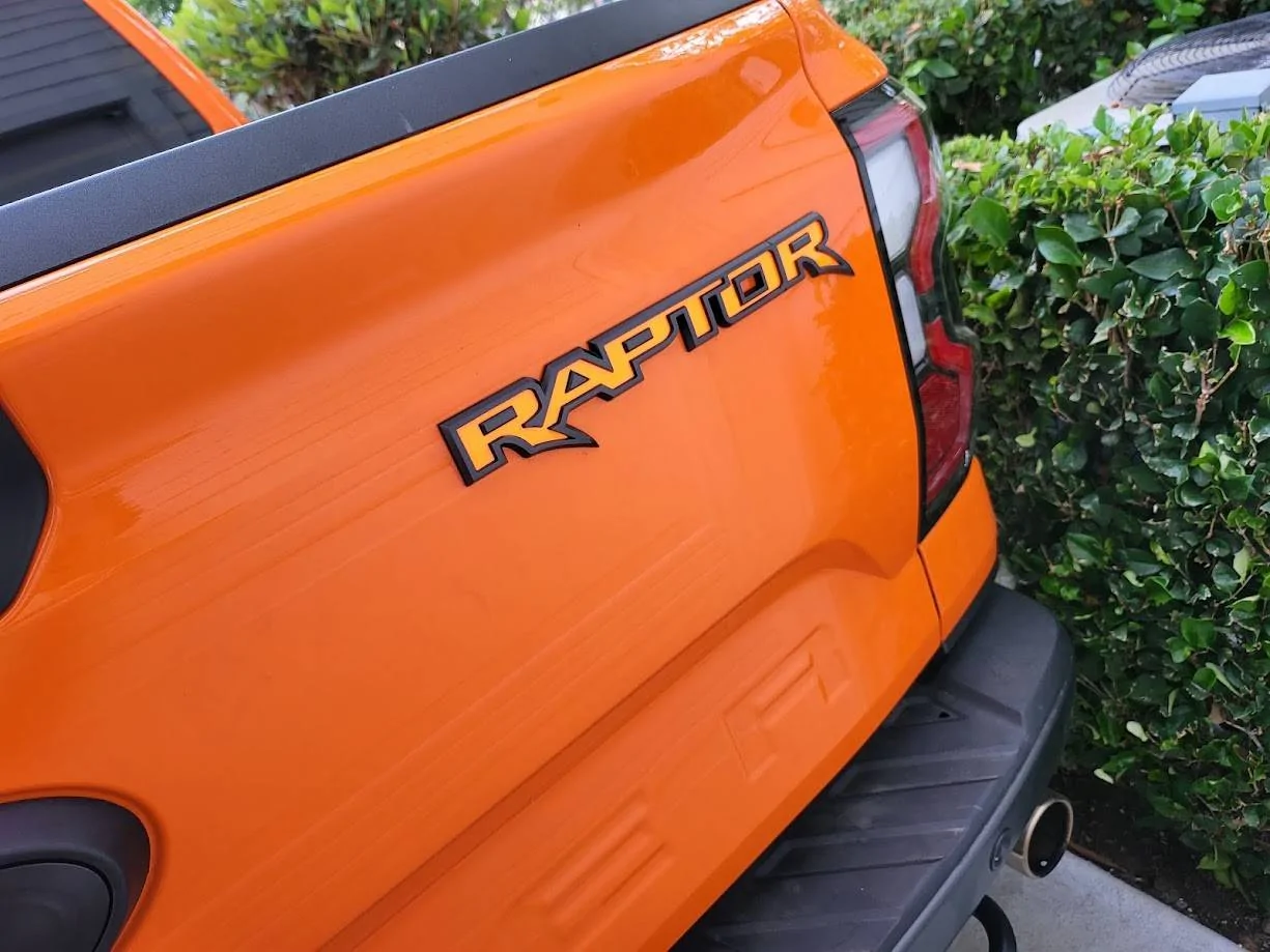 Ford Ranger Sunrise Orange Ranger Raptor Build - Orange County 05 - Vinyl Inlay
