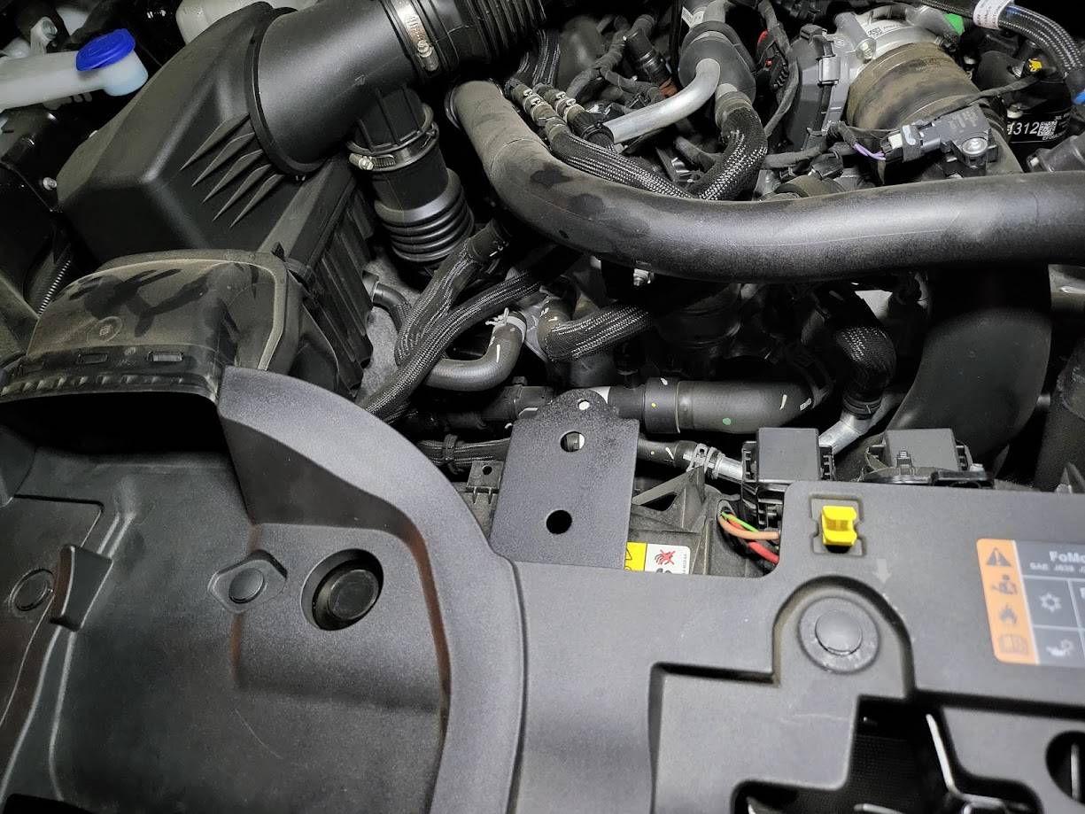 Ford Ranger Sunrise Orange Ranger Raptor Build - Orange County 08a - PCV Catch Can