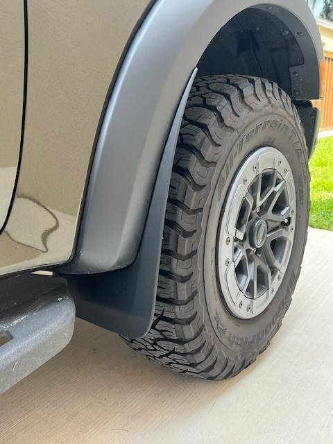 Ford Ranger 2024 Splash guards frontfla