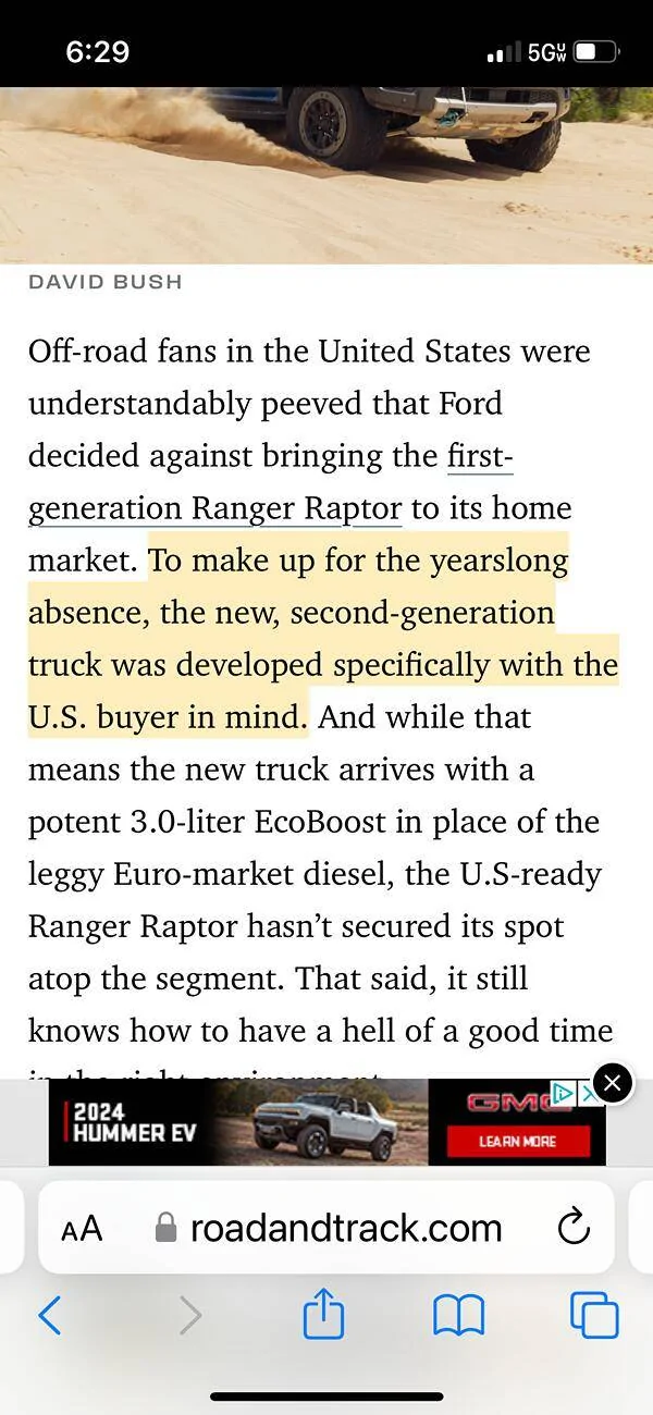 Ford Ranger Which Generation is the 2024 Ranger Raptor? IMG_0892