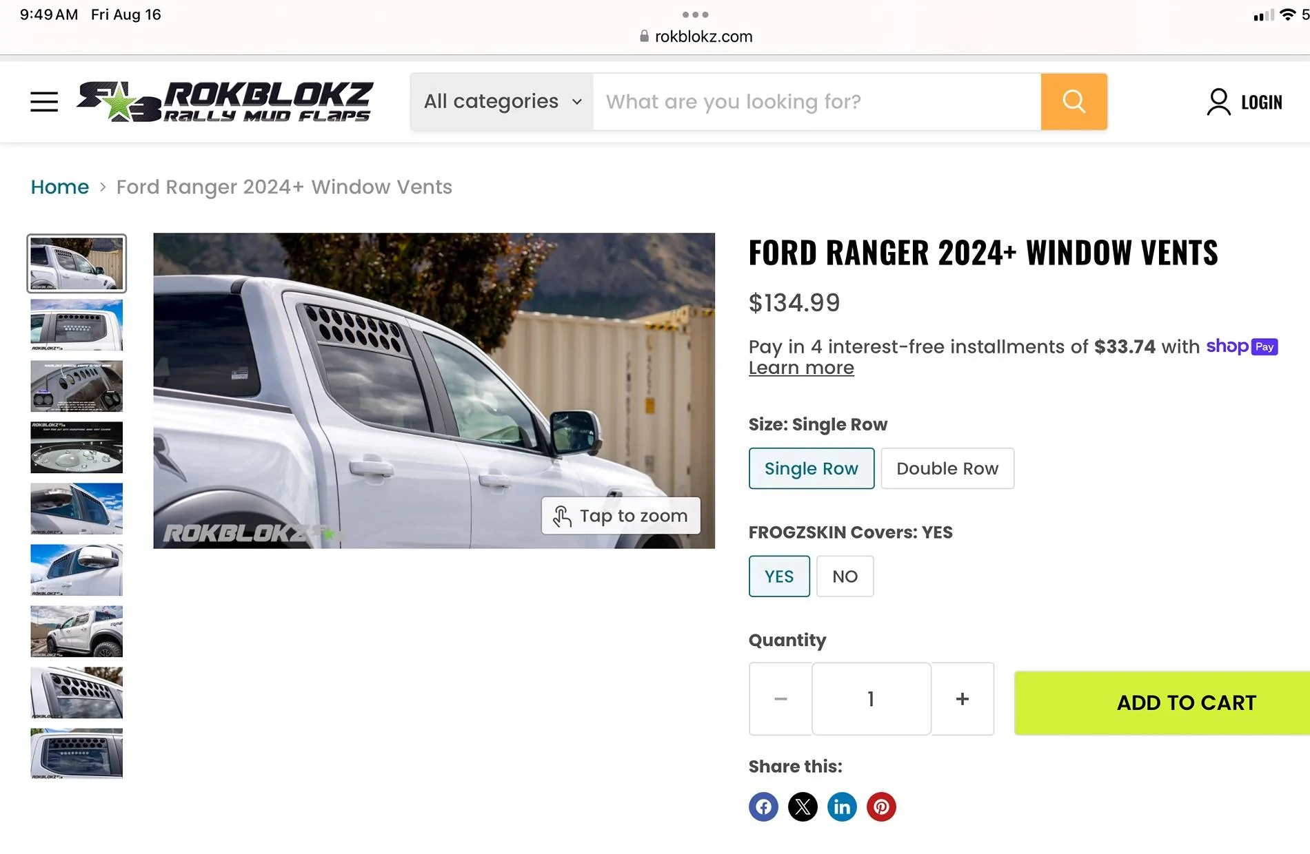 Ford Ranger Vent visors recommendations? IMG_6972