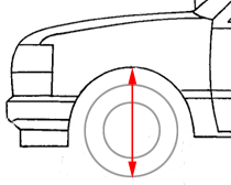 Ford Ranger 34" Tires and Forscan for tire diameter change works on the 2024 Ranger Lariat! wheel_arch