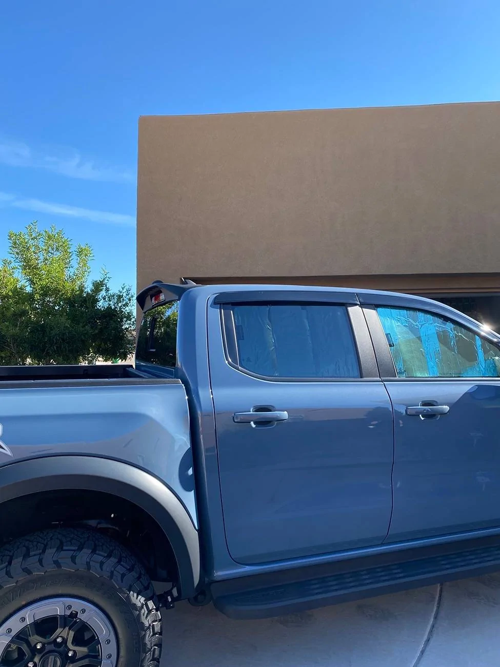 Ford Ranger Aeroskin door window deflectors (low profile) installed on my 2024 Ranger IMG_2763