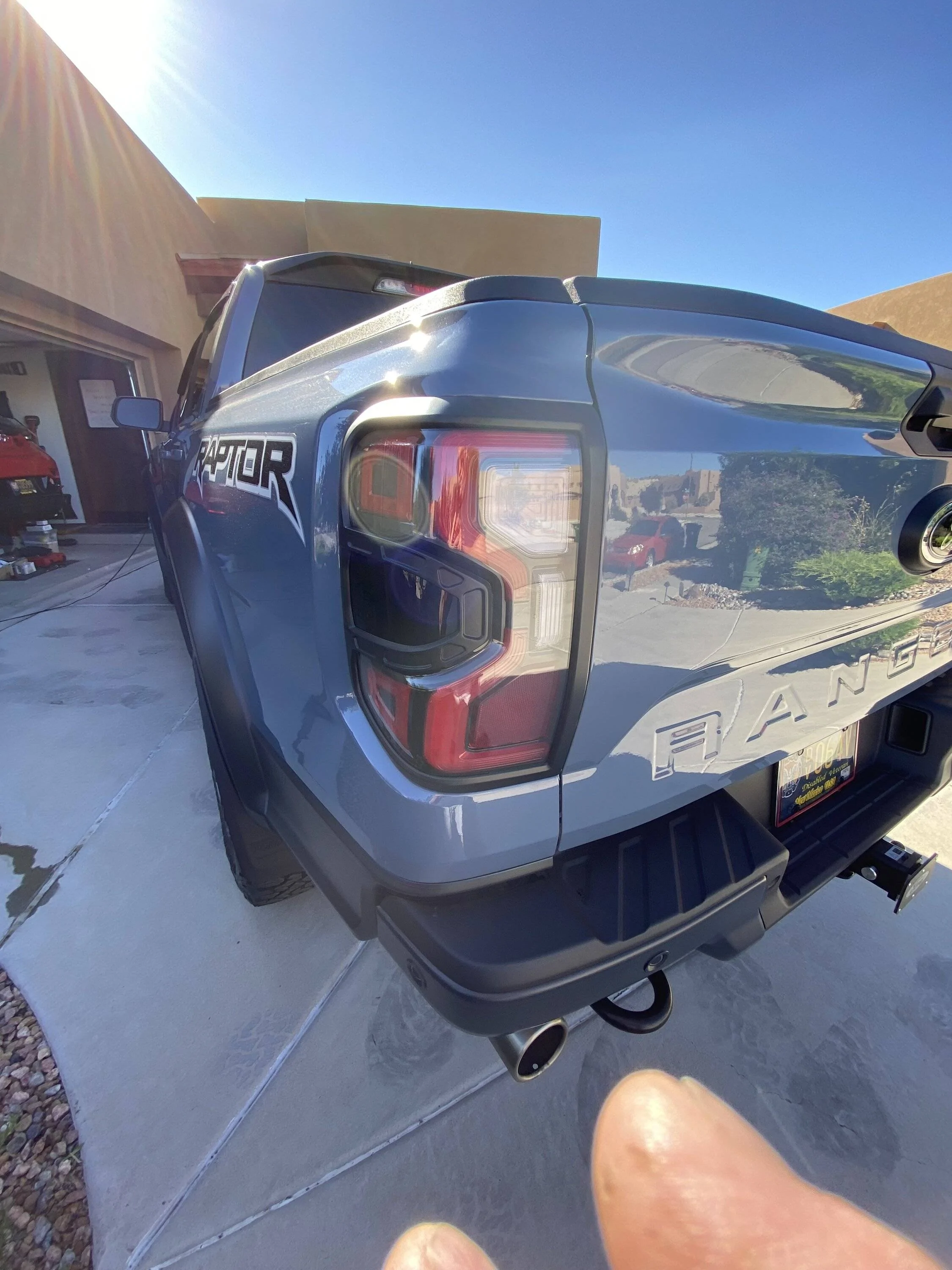 Ford Ranger Installed Front Headlight and Taillight Guards on Ranger Raptor IMG_2767