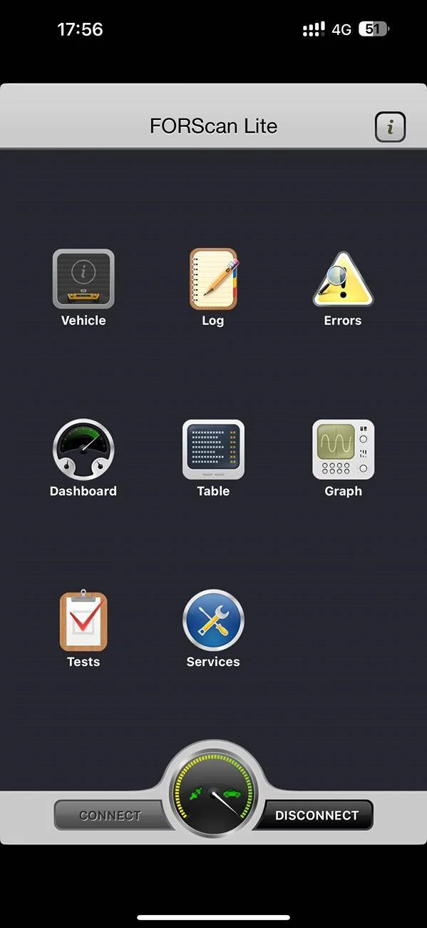 Ford Ranger Forscan lite for IOS IMG_4548