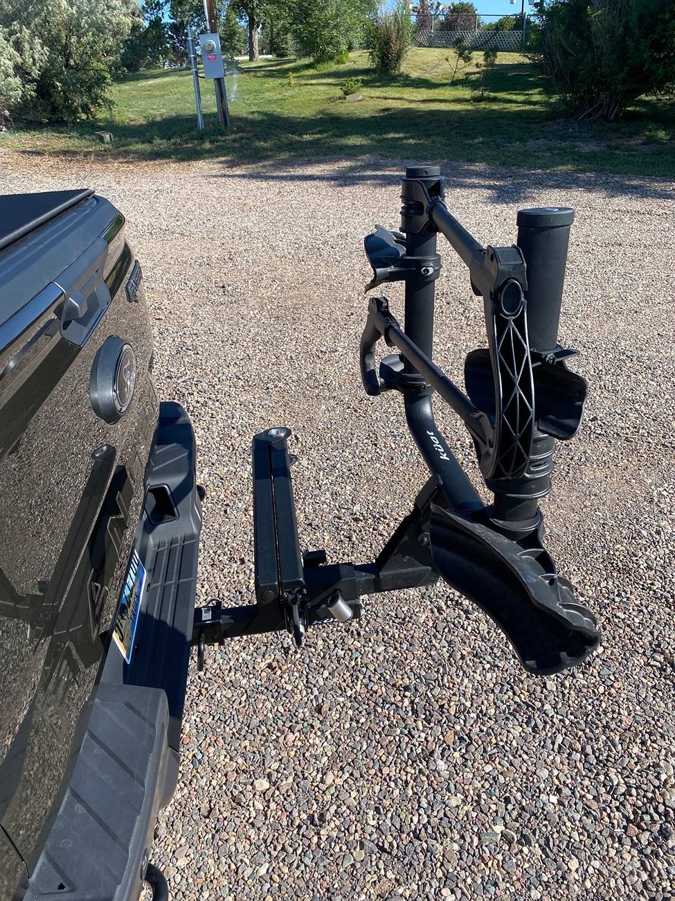 Ford Ranger Kuat Transfer with Swing Bike Rack installed IMG_5910