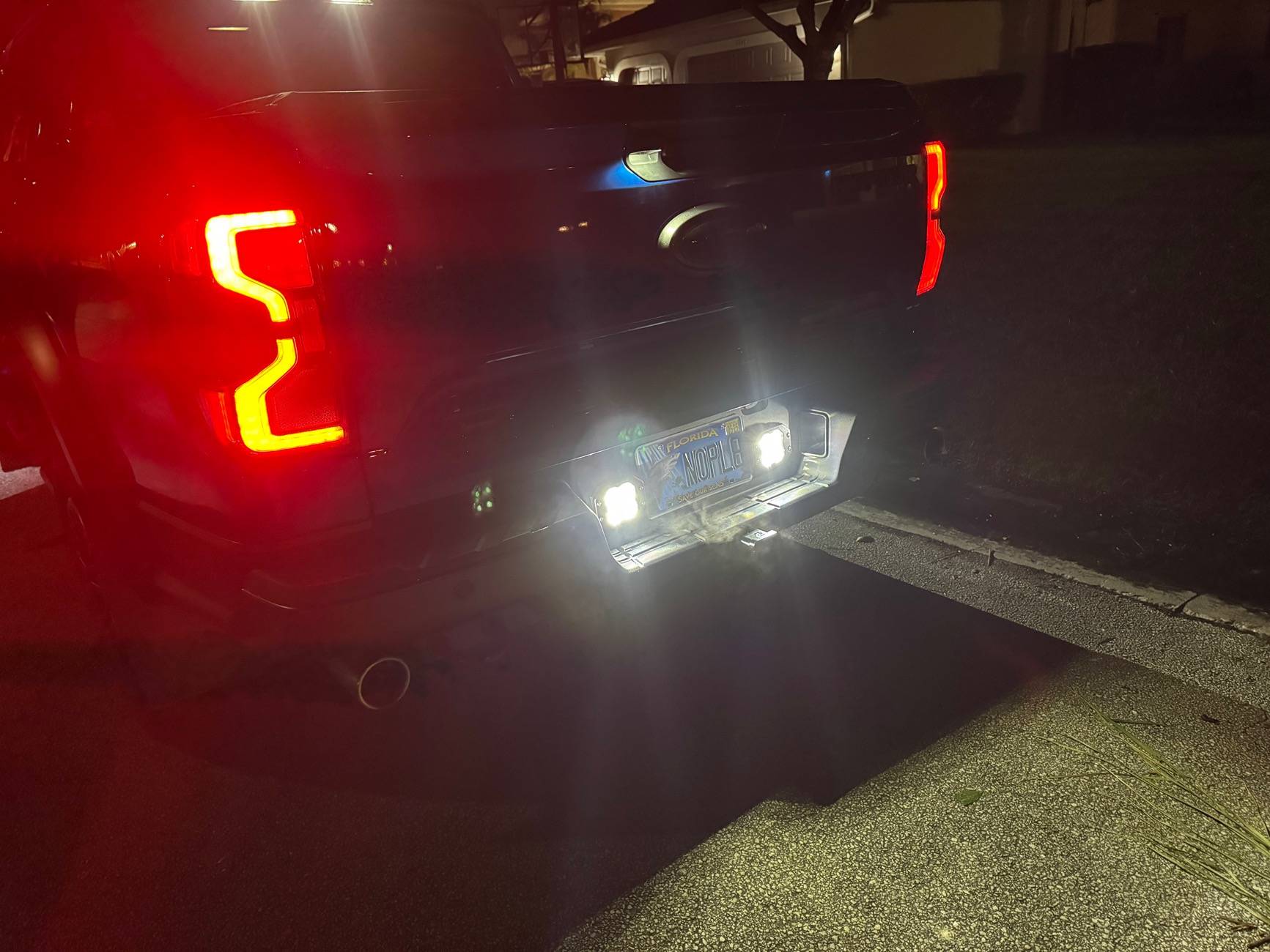 Ford Ranger Diode Dynamics SS3 Sport Combo Installed in Rear Bumper w/ help from 3D print IMG_2666